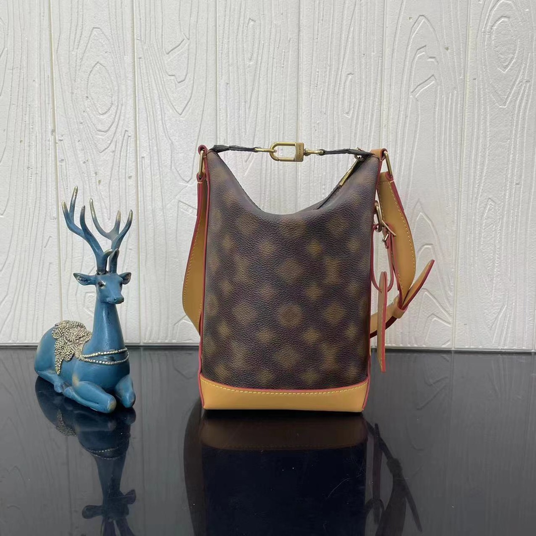 Louis Vuitton Hobo Cruiser PM Bag Blurry Monogram Coated Canvas Cowhide-Leather Trim M46241 