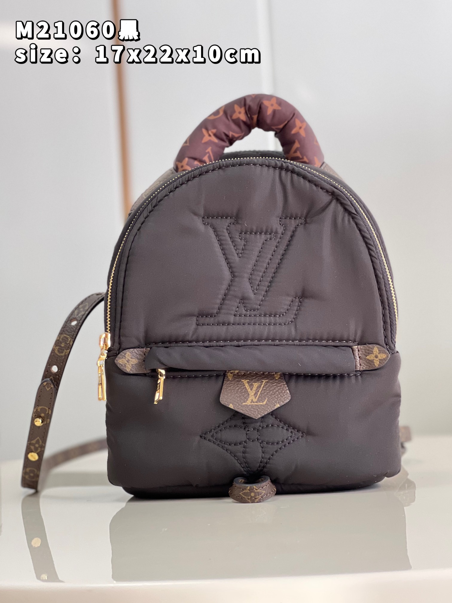 Louis Vuitton LV Pillow Palm Springs Mini Backpack Black