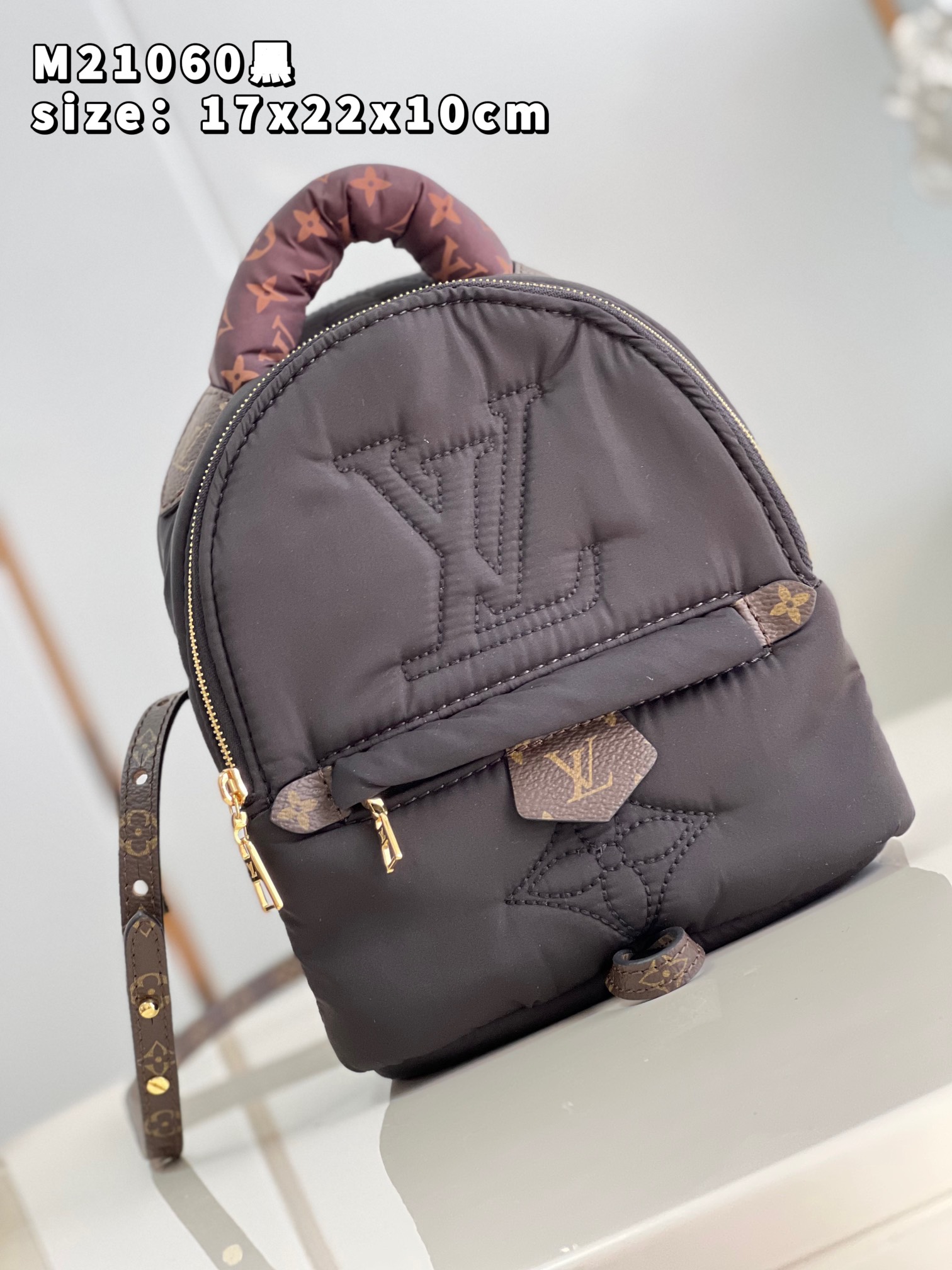 Louis Vuitton LV Pillow Palm Springs Mini Backpack Black