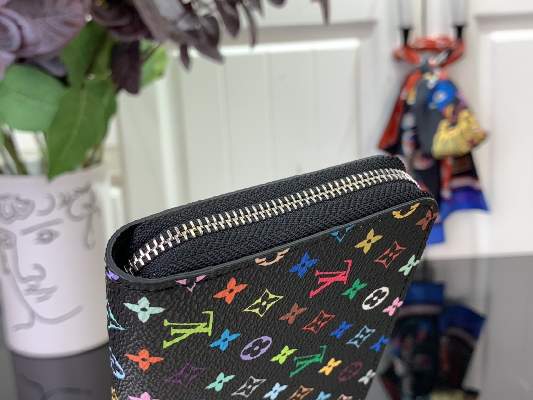 Louis Vuitton LV x TM Zippy Coin Purse Multicolored Black