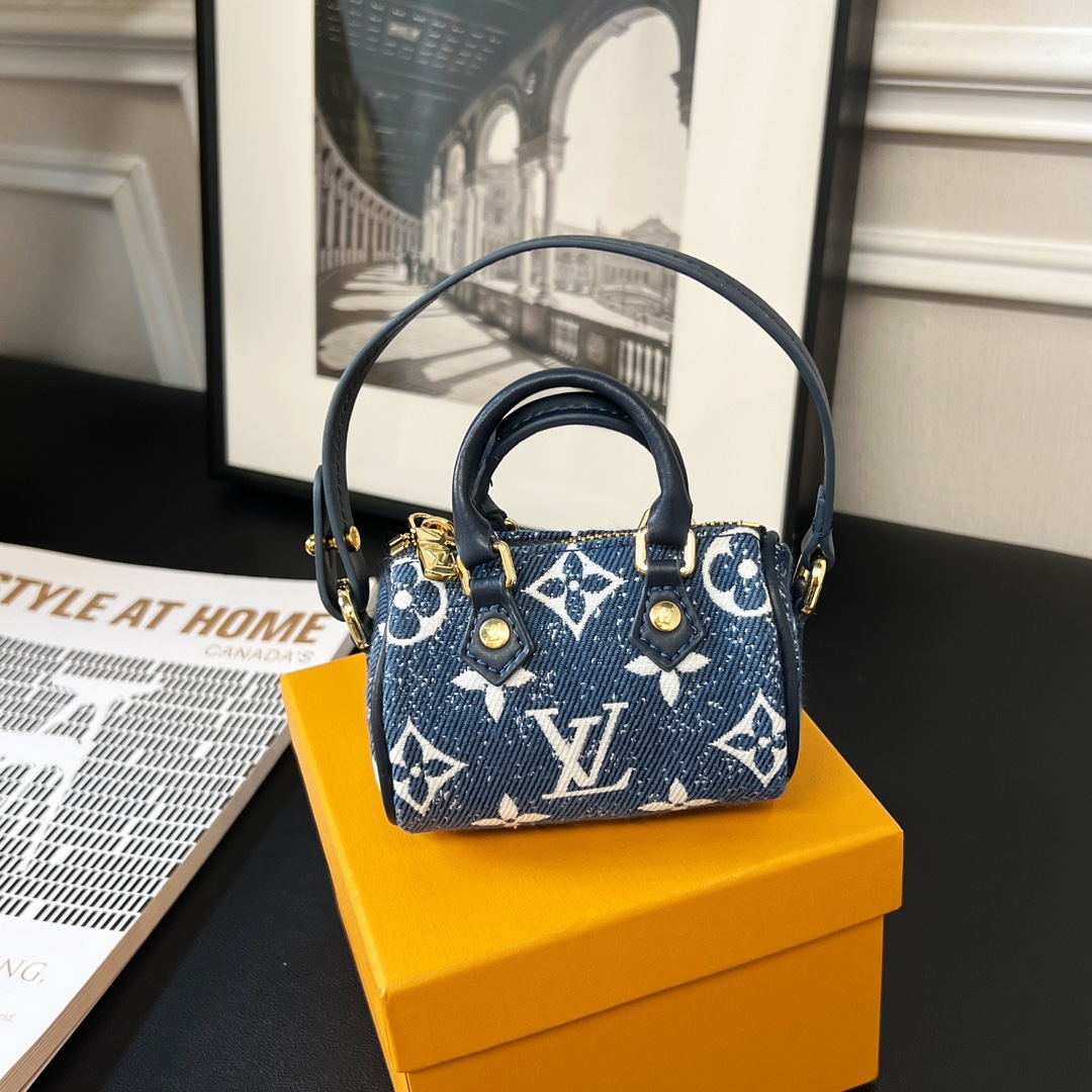 Louis Vuitton M00544 Speedy Monogram Bag Charm-3