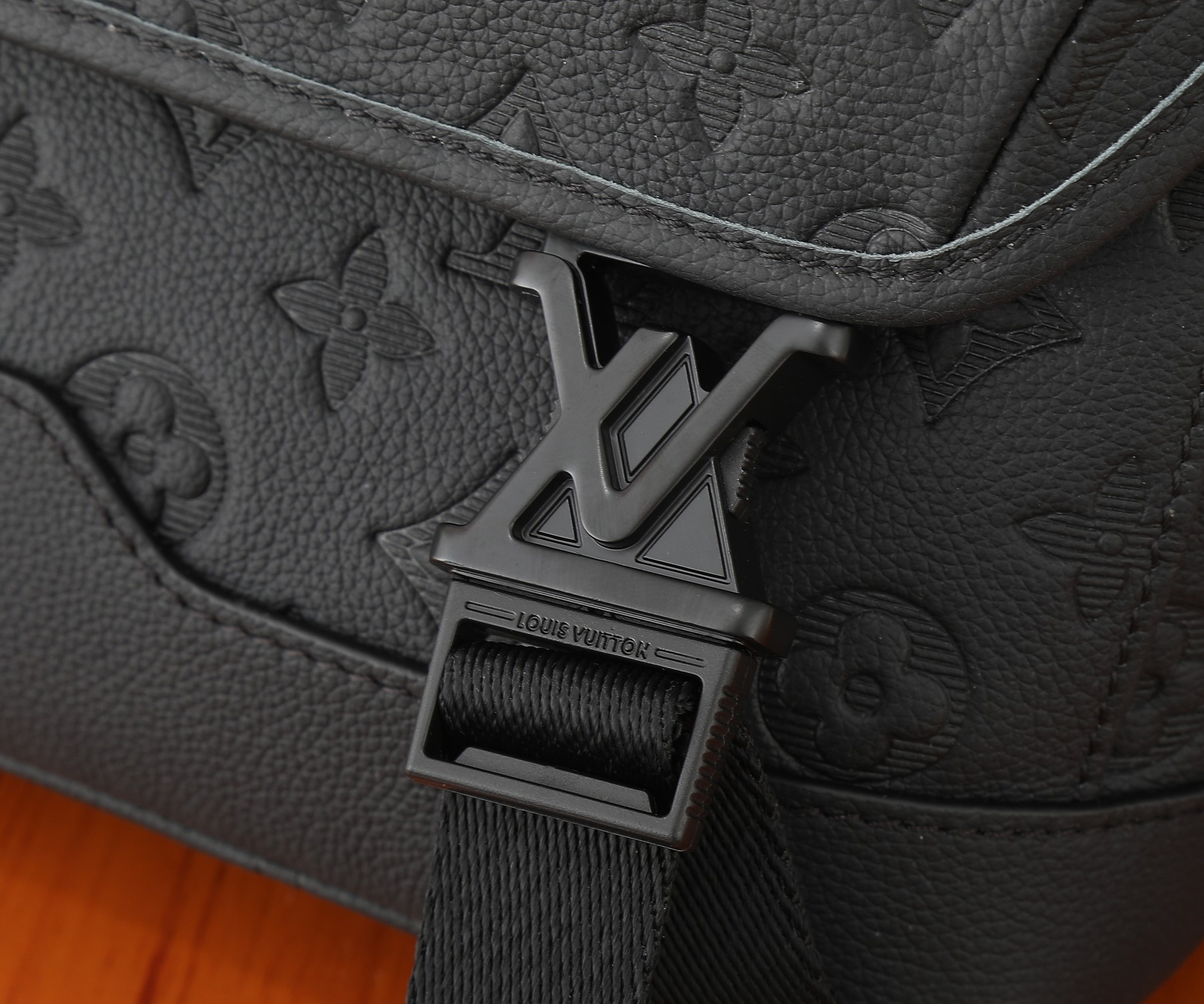 Louis Vuitton M11741 Messenger Voyager PM Monogram Shadow Leather Black