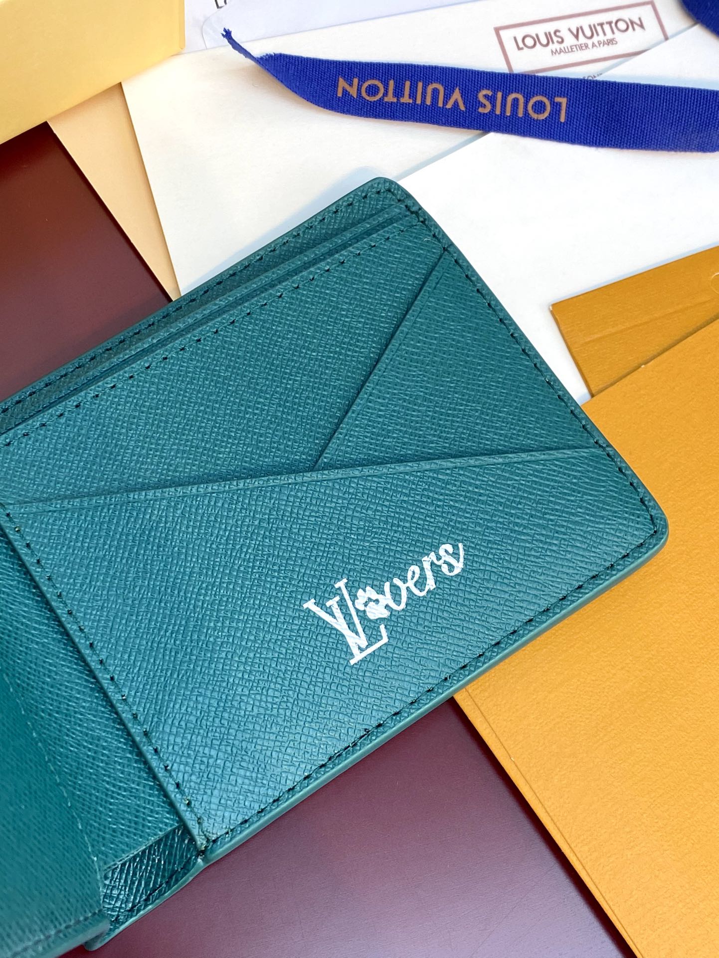 Louis Vuitton M12657 Multiple Wallet Monogram Heritage coated canvas Greem