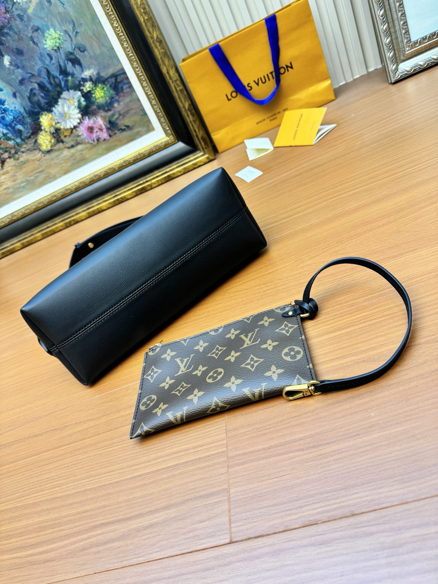 Louis Vuitton M13148 Low Key Messenger Black Calf Leather