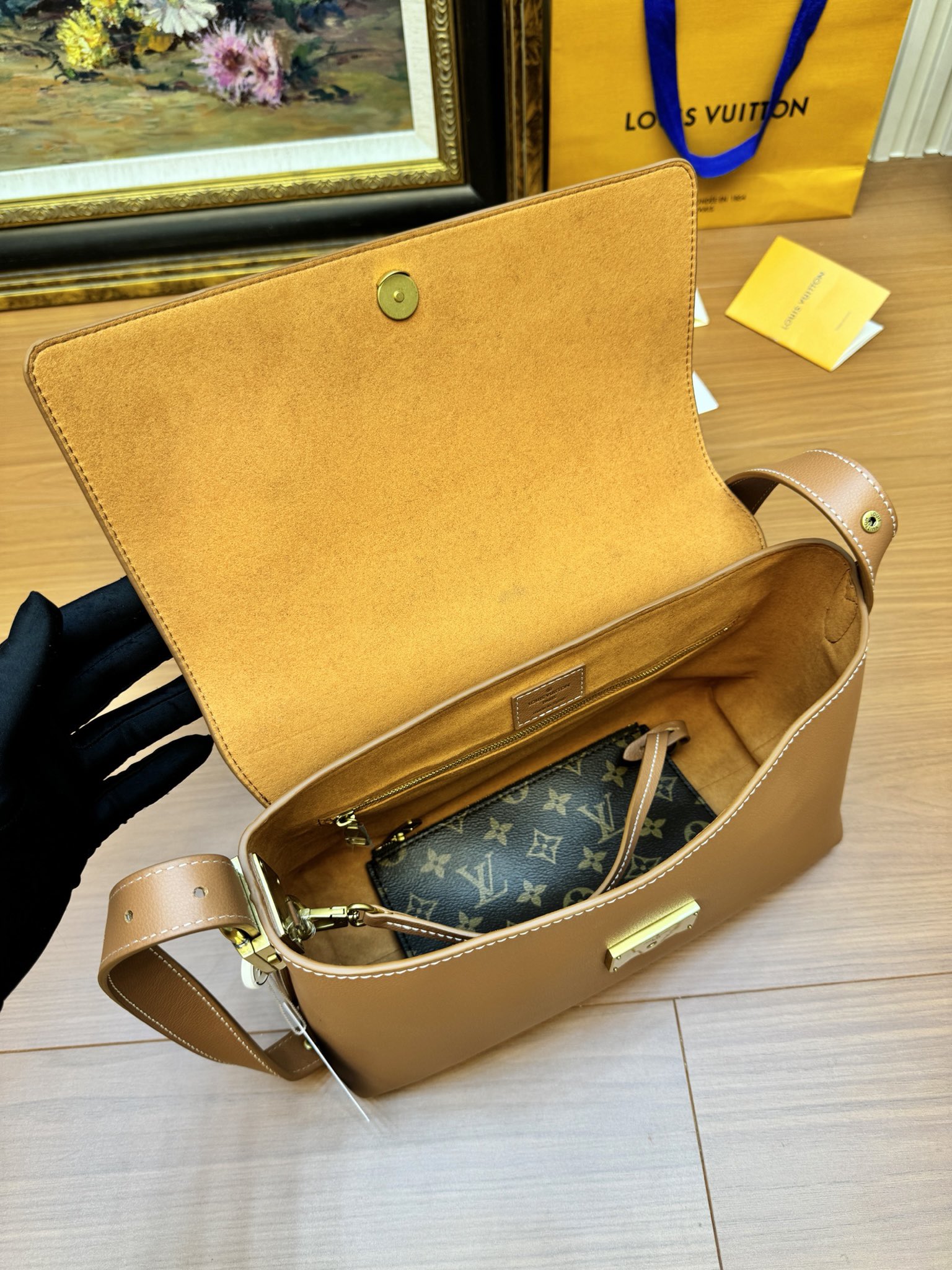 Louis Vuitton M13151 Low Key Messenger Cognac  Calf Leather