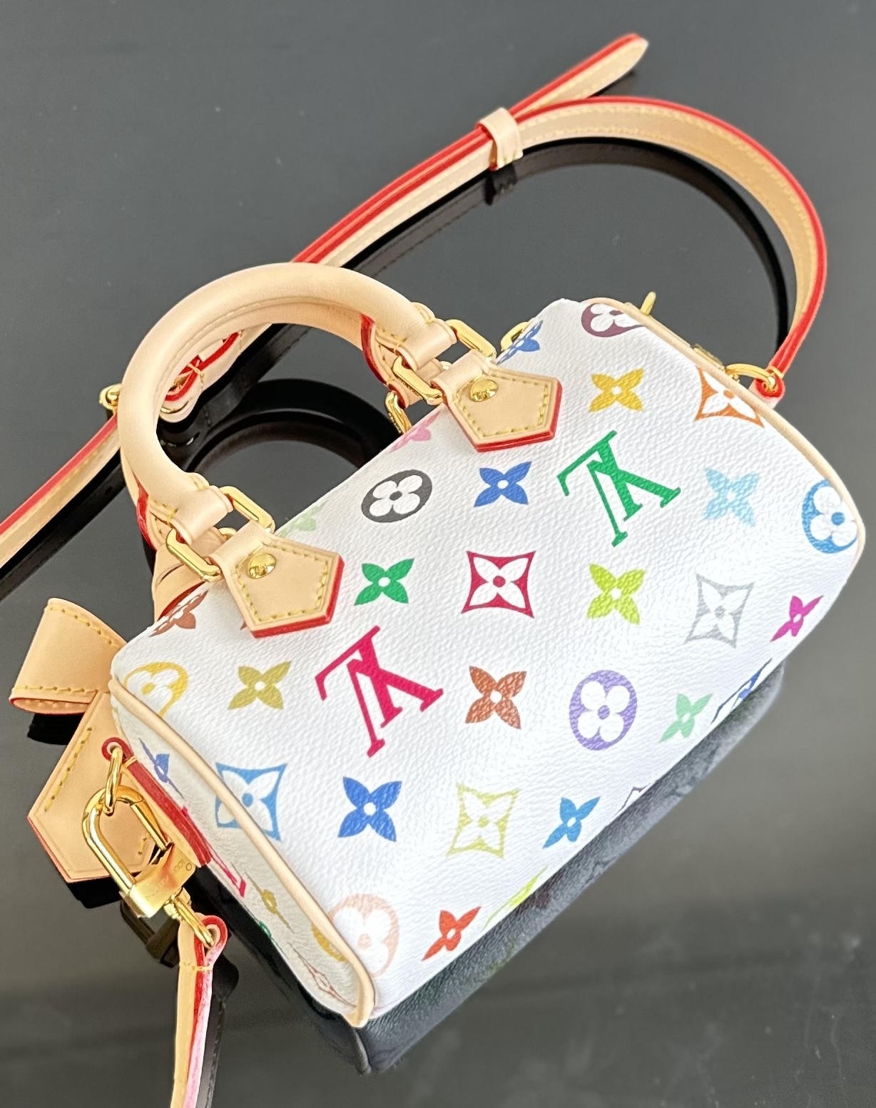 Louis Vuitton M13391 LV x TM Nano Speedy Monogram coated canvas Multicolored