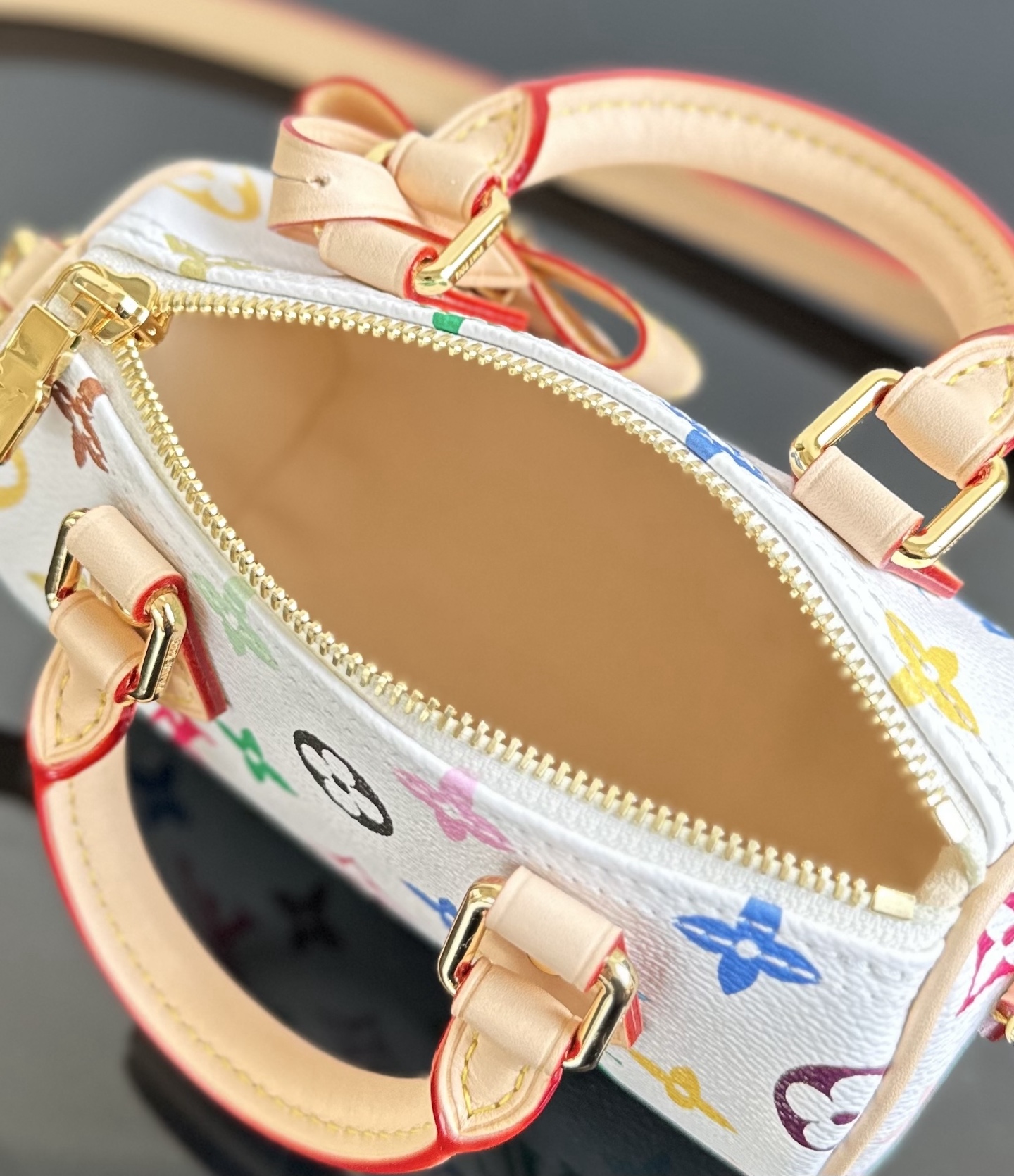 Louis Vuitton M13391 LV x TM Nano Speedy Monogram coated canvas Multicolored