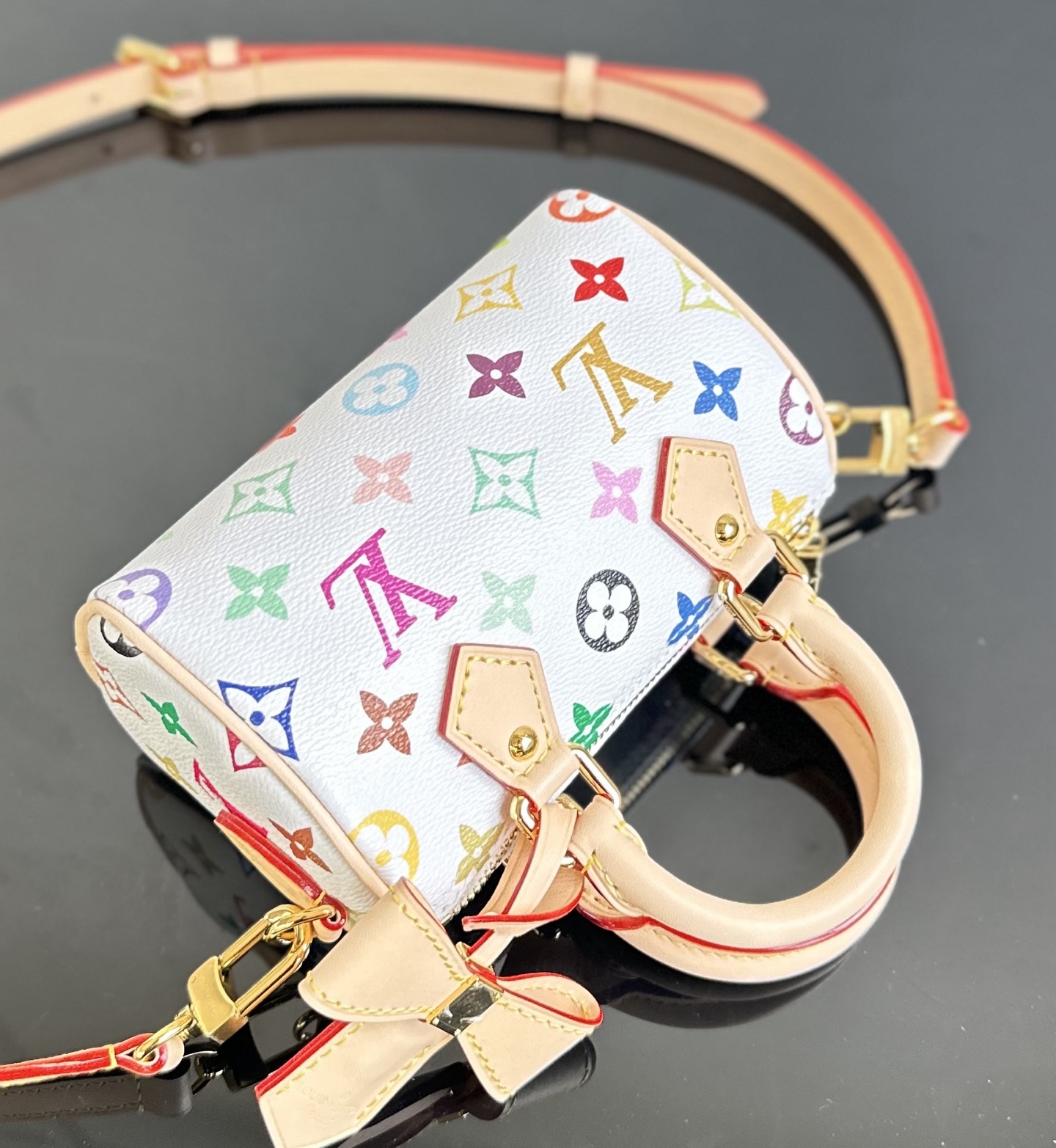 Louis Vuitton M13391 LV x TM Nano Speedy Monogram coated canvas Multicolored