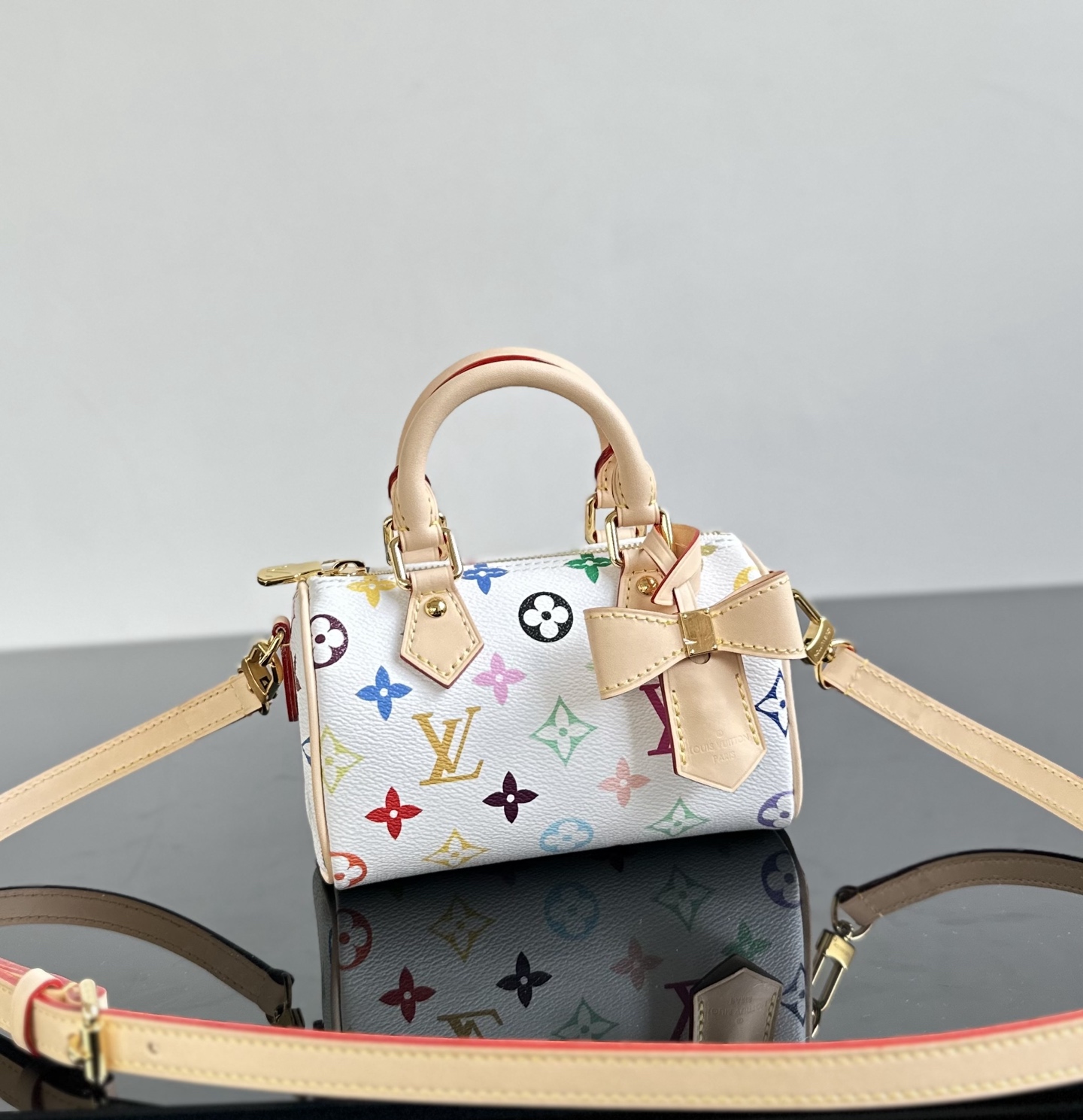 Louis Vuitton M13391 LV x TM Nano Speedy Monogram coated canvas Multicolored