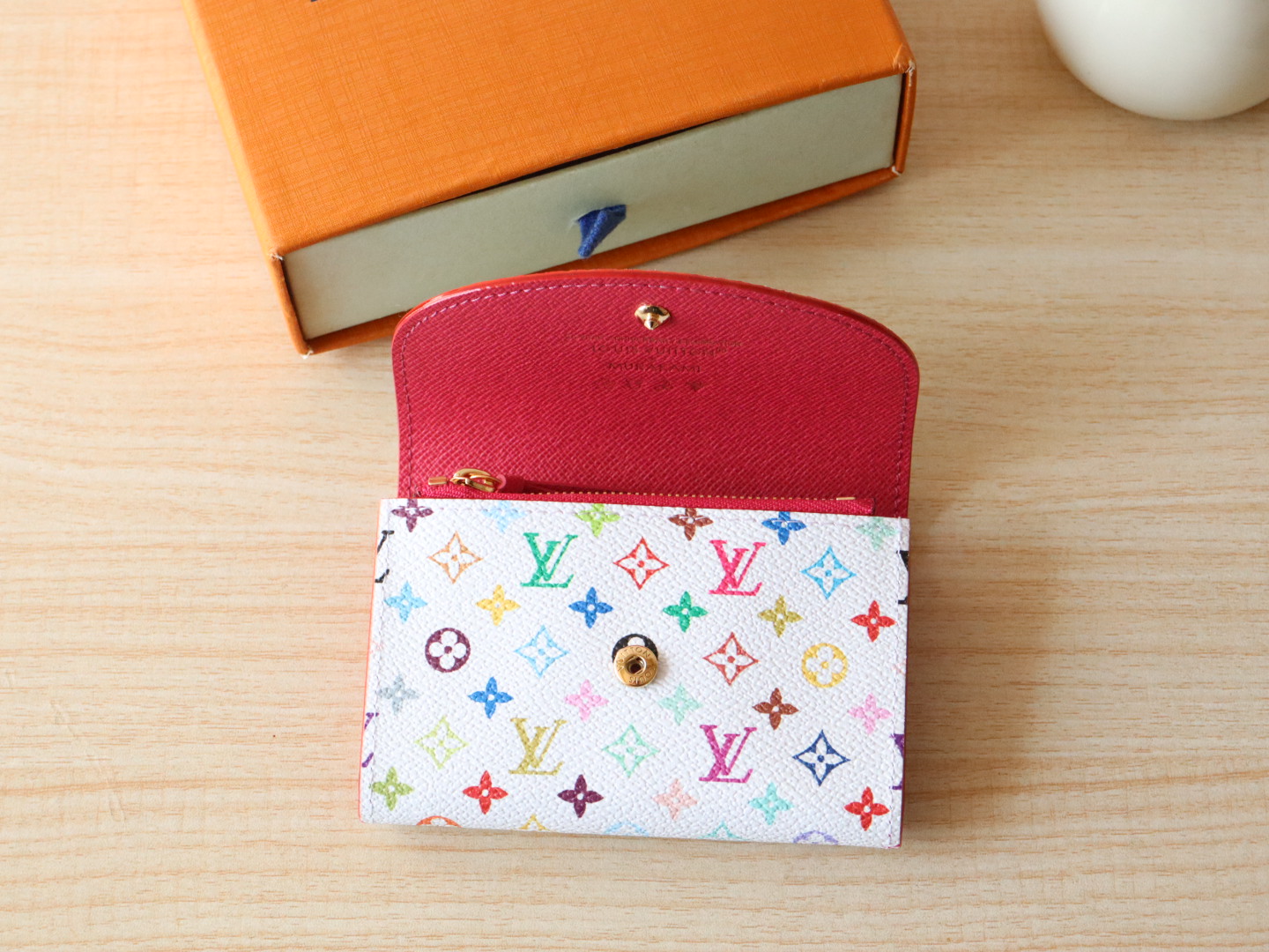 Louis Vuitton M13399 LV x TM  Rosalie Coin Purse Multicolored White