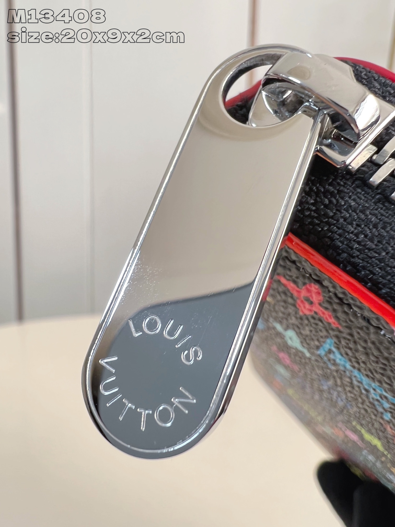 Louis Vuitton M13408 LV x TM Clemence Wallet Monogram Coated Canvas Multicolored Black