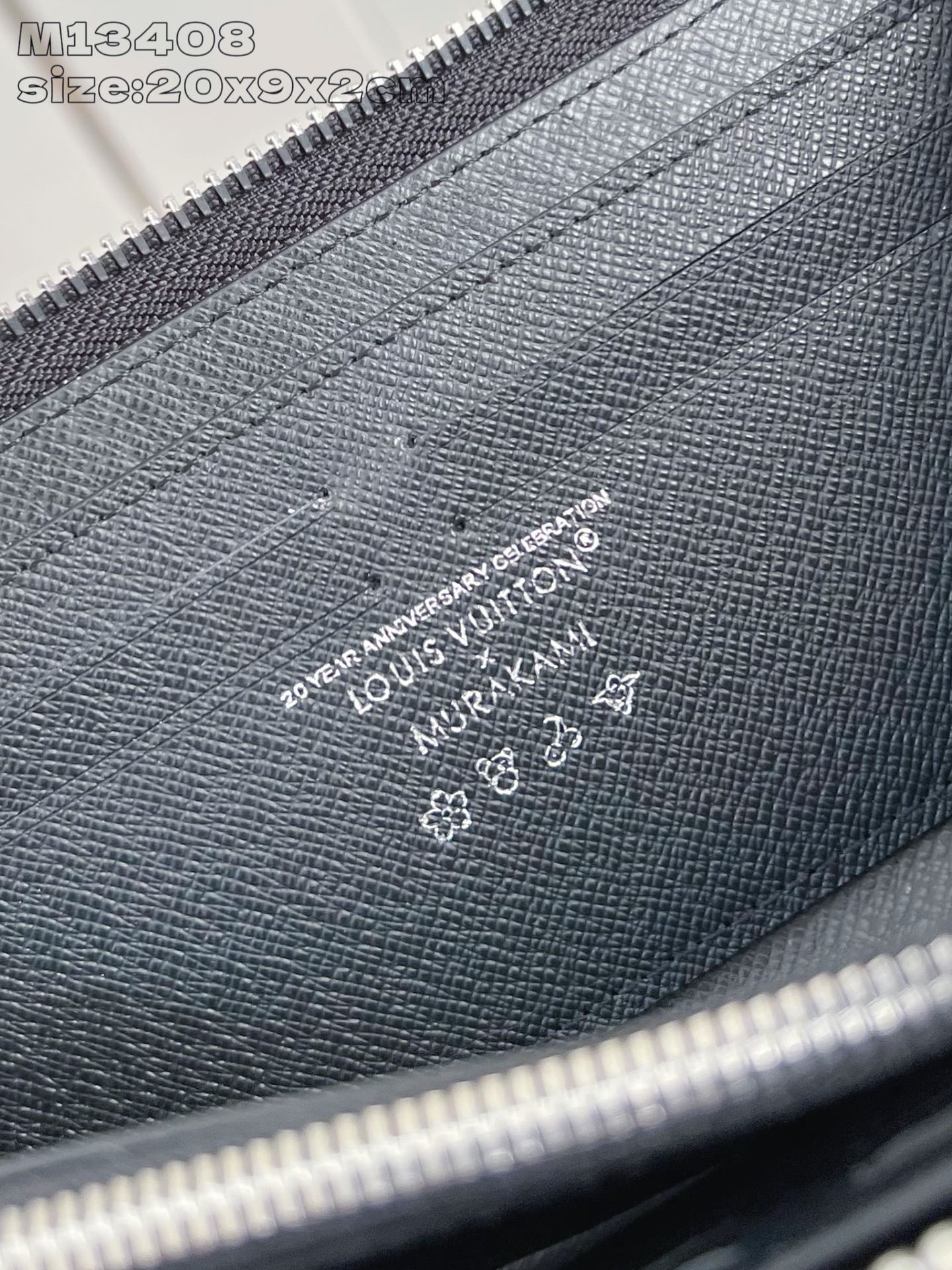 Louis Vuitton M13408 LV x TM Clemence Wallet Monogram Coated Canvas Multicolored Black