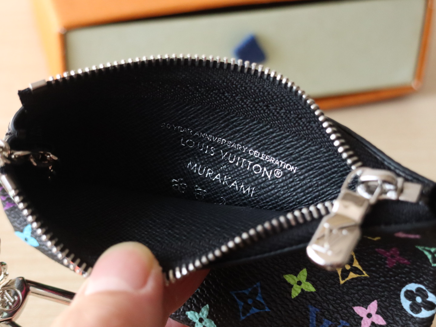 Louis Vuitton M13664 LV x TM Key Pouch Multicolored Black