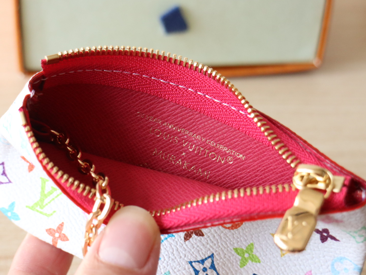 Louis Vuitton M13664 LV x TM Key Pouch Multicolored White