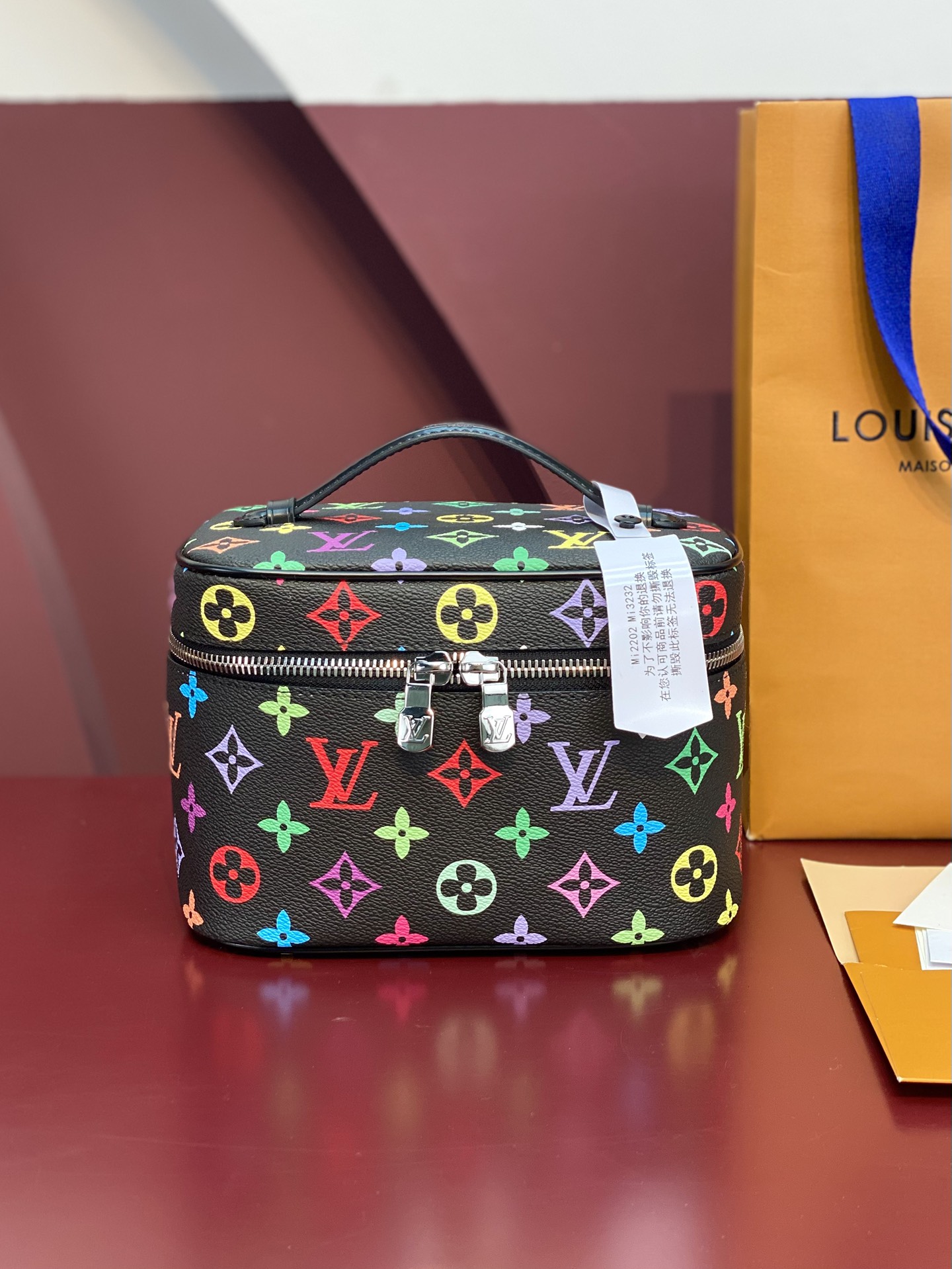 Louis Vuitton M13747 LV x TM Nice Medium Multicolored Black