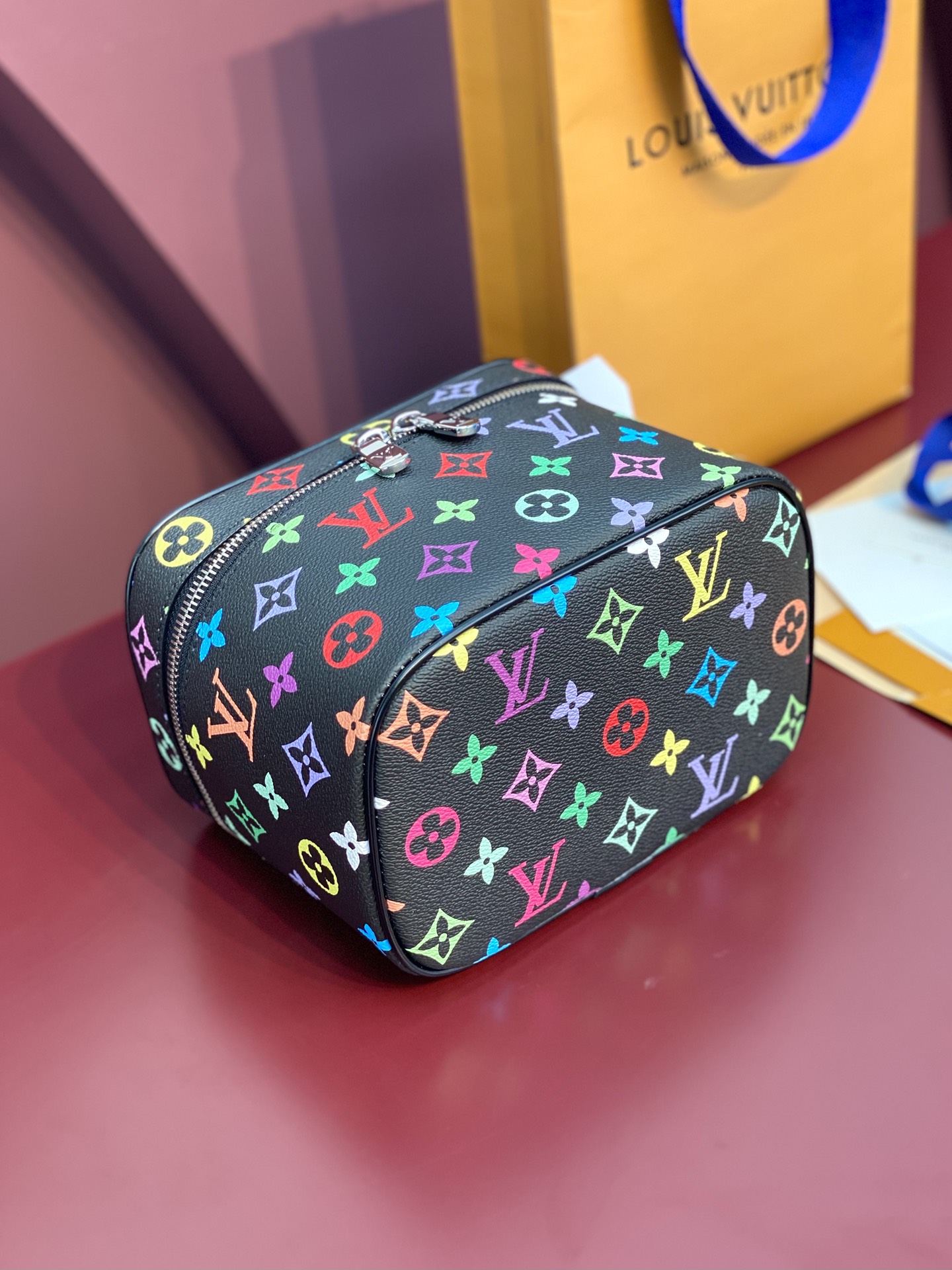 Louis Vuitton M13747 LV x TM Nice Medium Multicolored Black