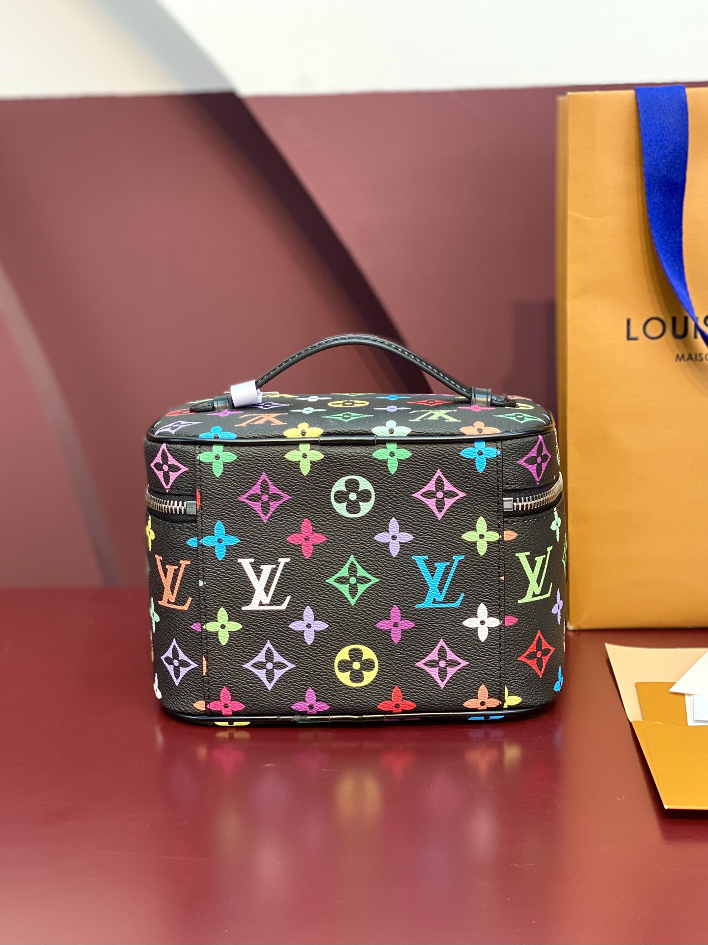 Louis Vuitton M13747 LV x TM Nice Medium Multicolored Black