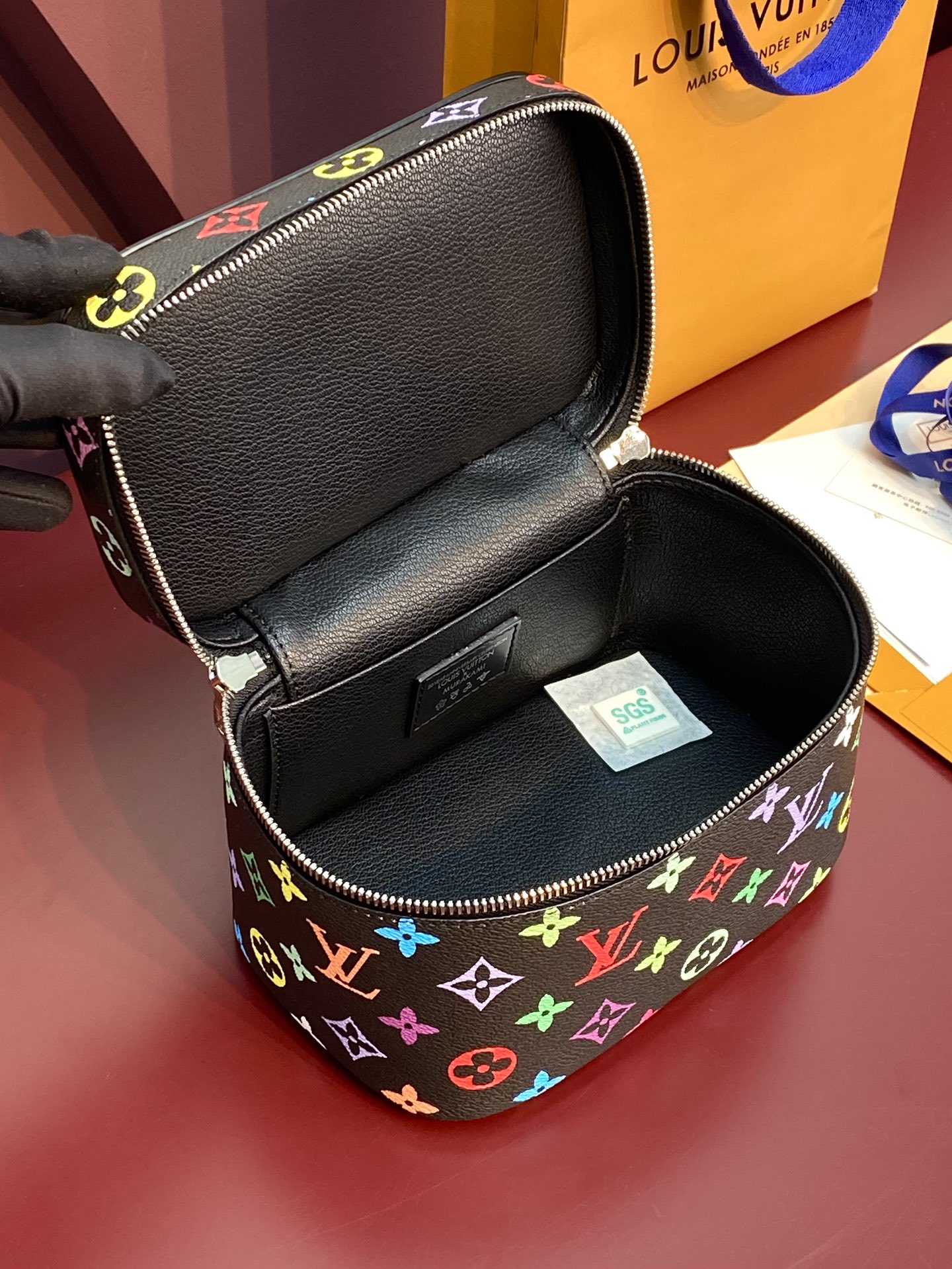 Louis Vuitton M13747 LV x TM Nice Medium Multicolored Black