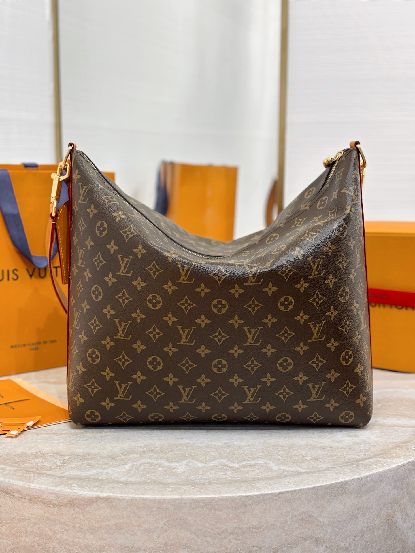 Louis Vuitton M14018 Vagabond Hobo Monogram coated canvas