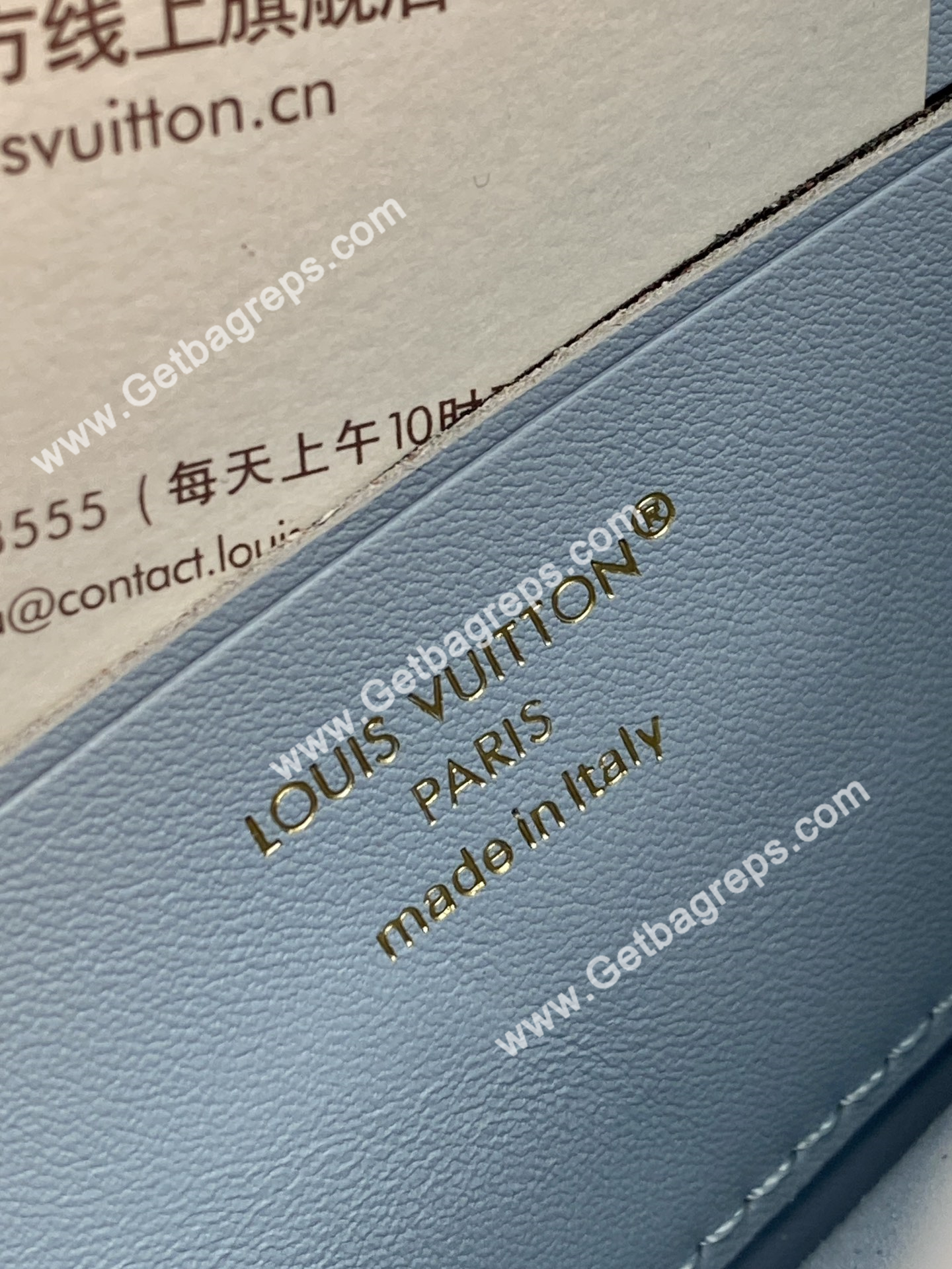 Louis Vuitton M14547 Wallet On Chain LV Bloom LOUIS VUITTON Azure Blue