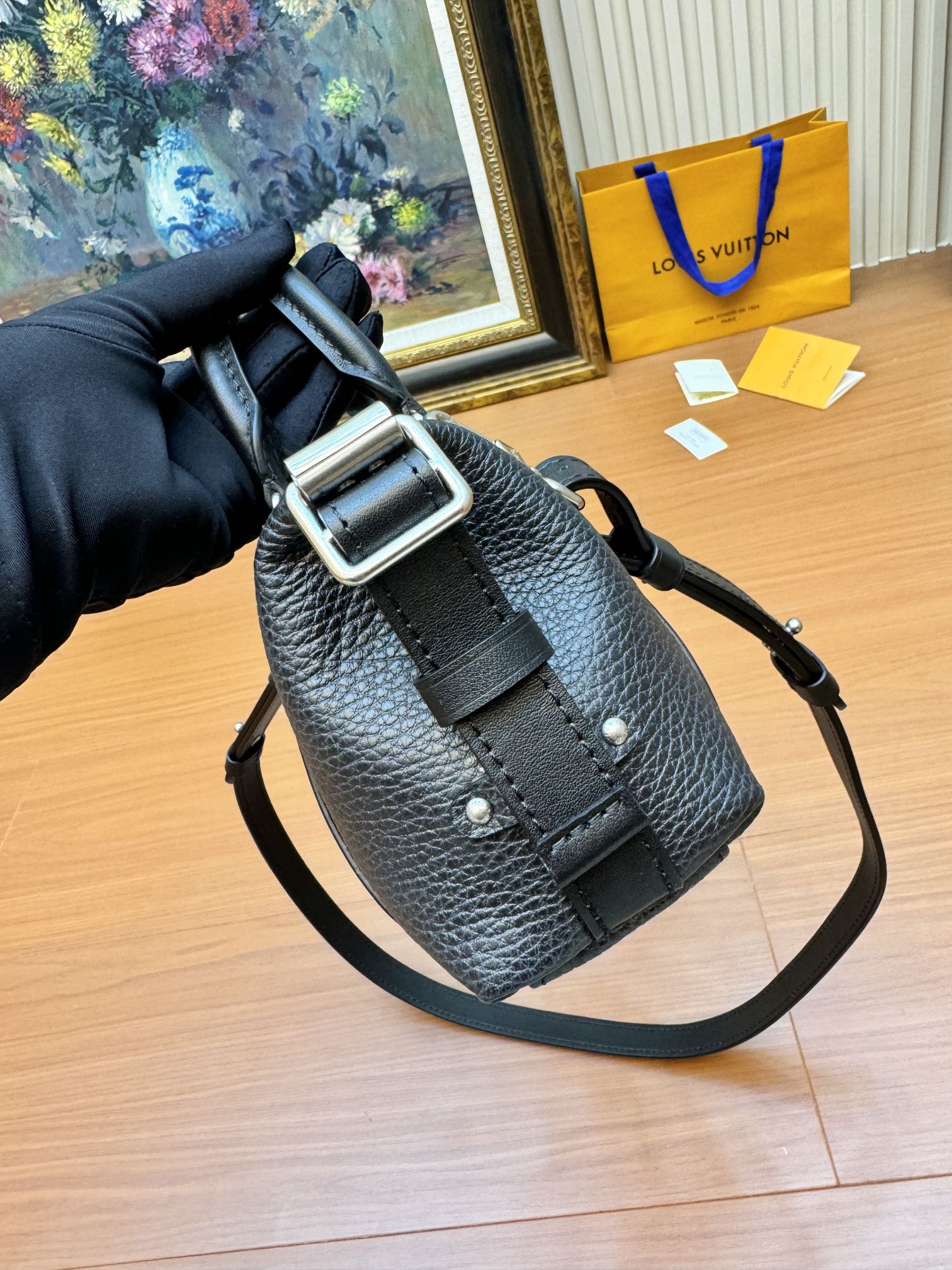 Louis Vuitton M14623 Nano LV Biker Black Lambskin
