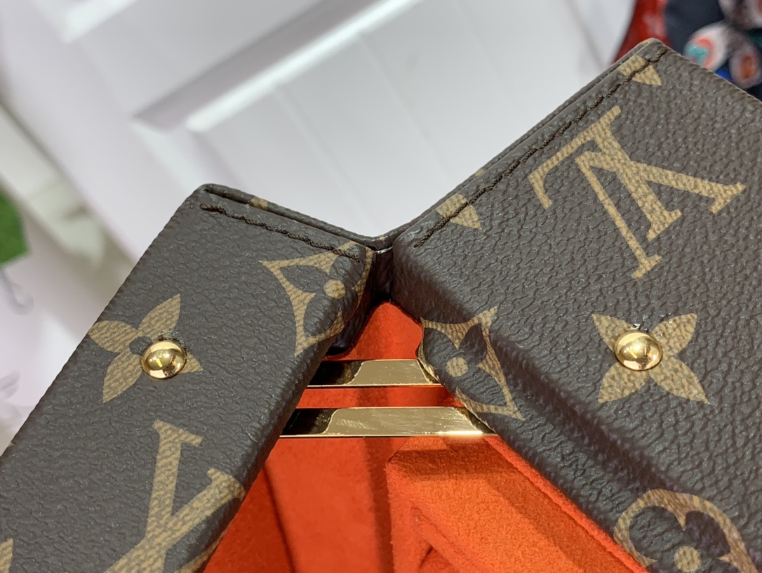 Louis Vuitton M20076 Jewelry Vanity Coated Canvas Orange