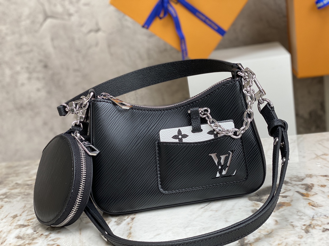 Louis Vuitton M20998 Marelle Epi Grained Leather Black