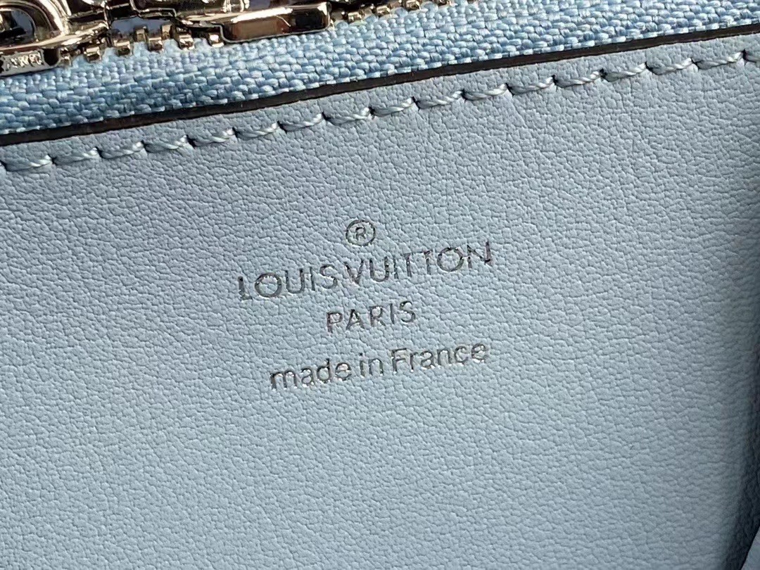 Louis Vuitton M21006 Muria Mahina Perforated Calfskin Leather Blue