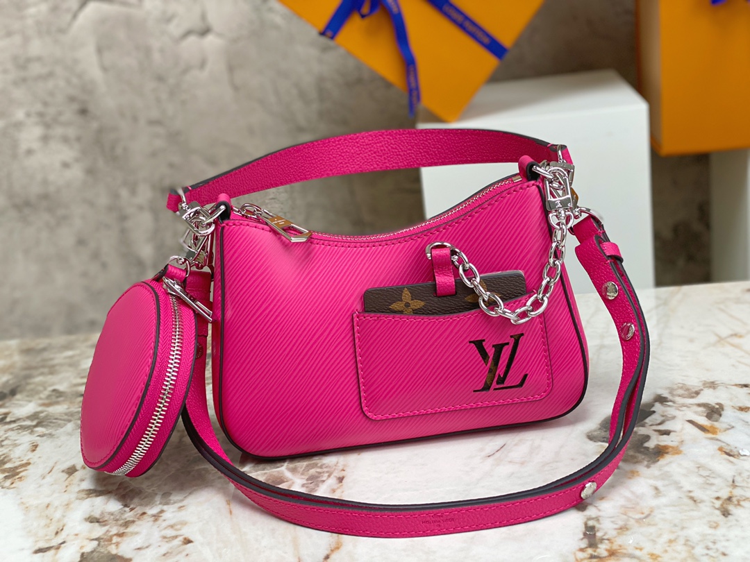 Louis Vuitton M21091 Marelle Epi Grained Leather Rose