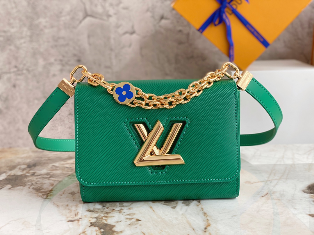 Louis Vuitton M21649 TWIST PM Epi Grained Leather Green