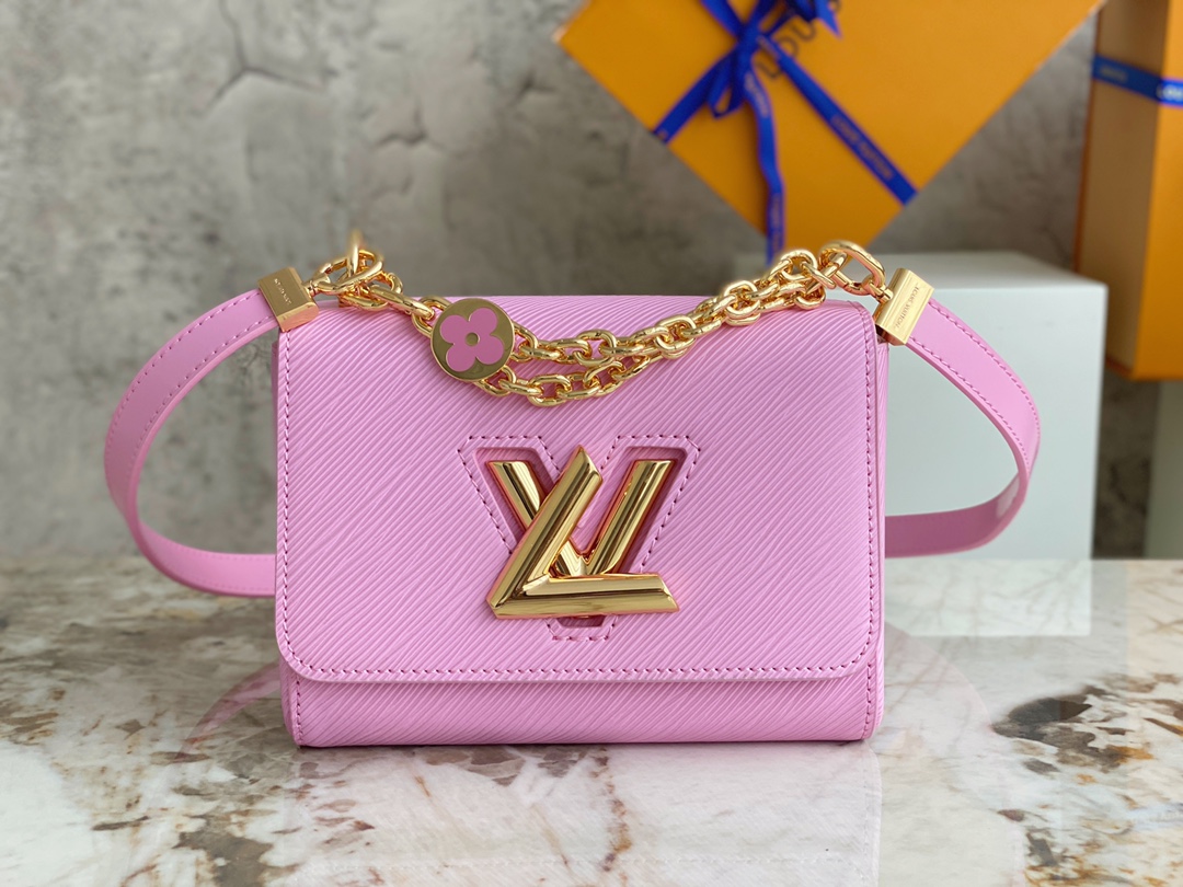 Louis Vuitton M21649 TWIST PM Epi Grained Leather Pink