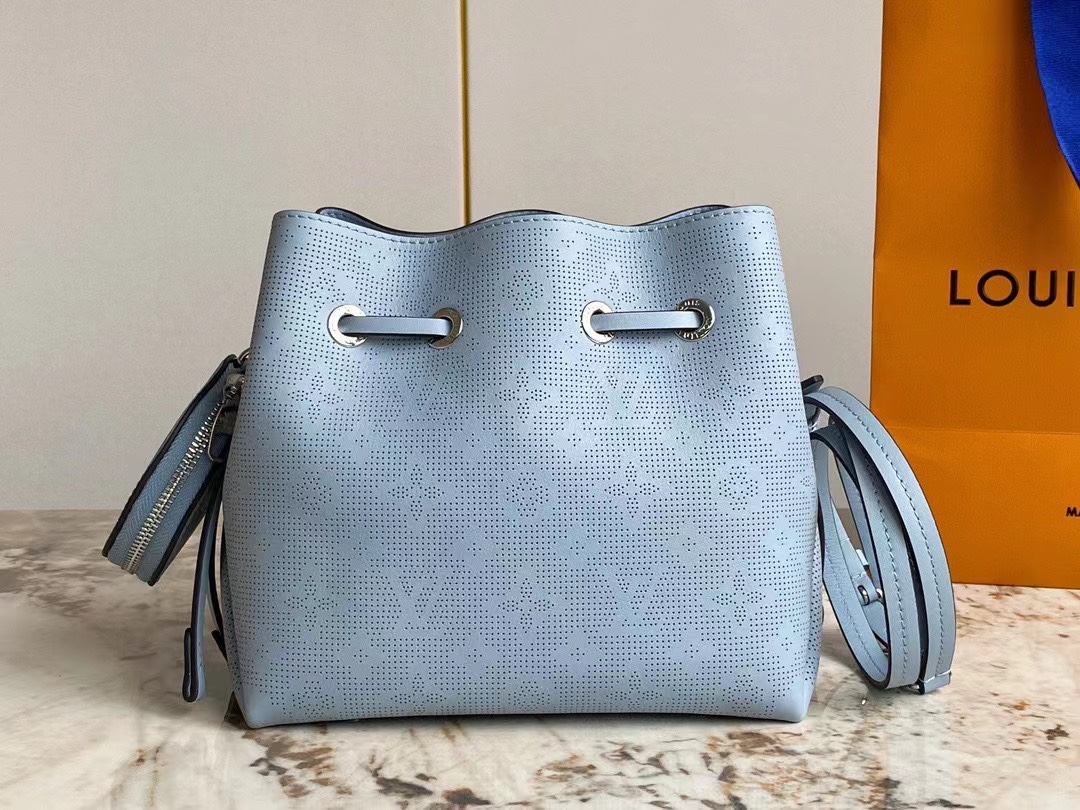 Louis Vuitton M21886 Bella Mahina Perforated Calfskin Leather Blue