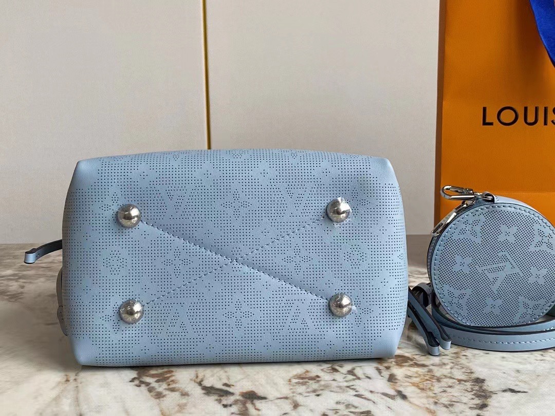 Louis Vuitton M21886 Bella Mahina Perforated Calfskin Leather Blue