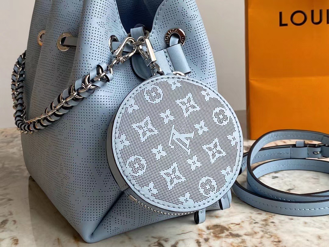 Louis Vuitton M21886 Bella Mahina Perforated Calfskin Leather Blue