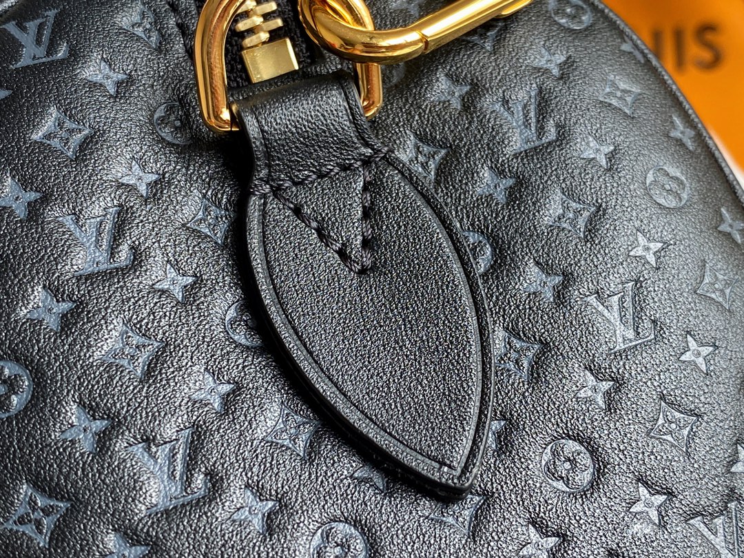 Louis Vuitton M22595 Speedy 20 Handbag Black Calfskin