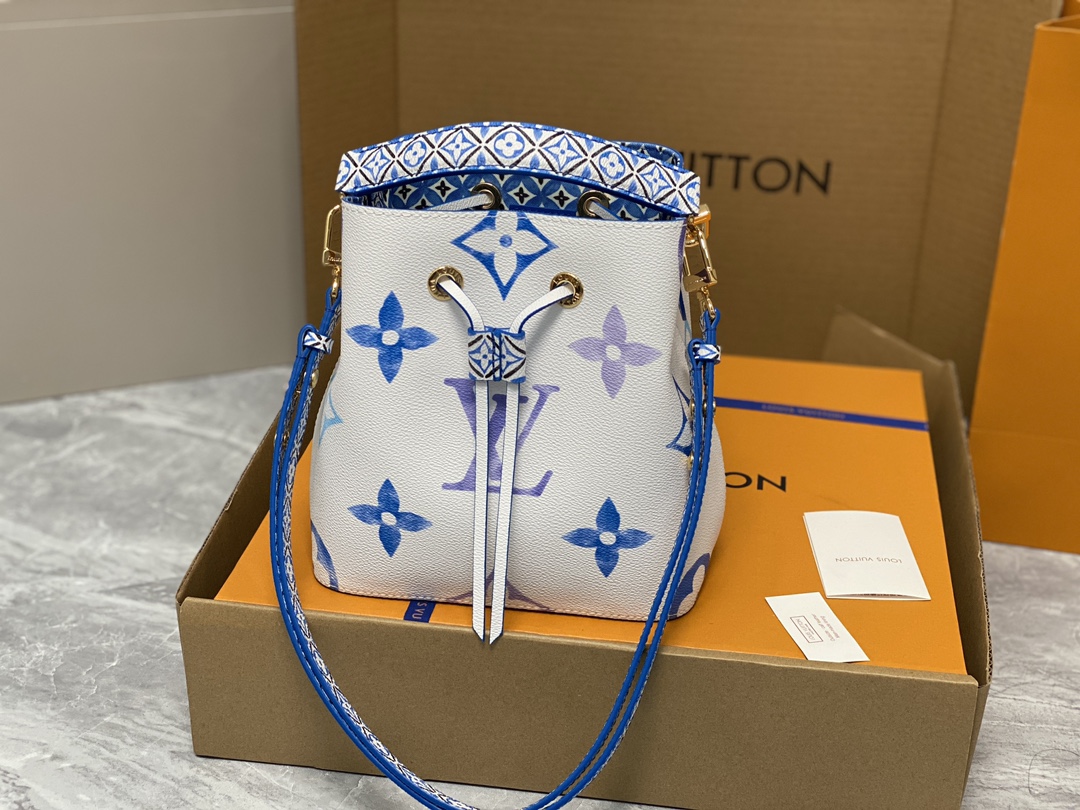 Louis Vuitton M22986 Neonoe BB Monogram Coated Canvas Blue