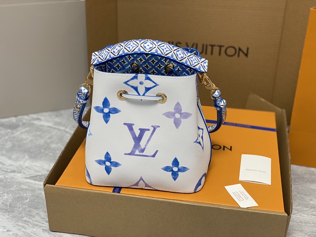 Louis Vuitton M22986 Neonoe BB Monogram Coated Canvas Blue