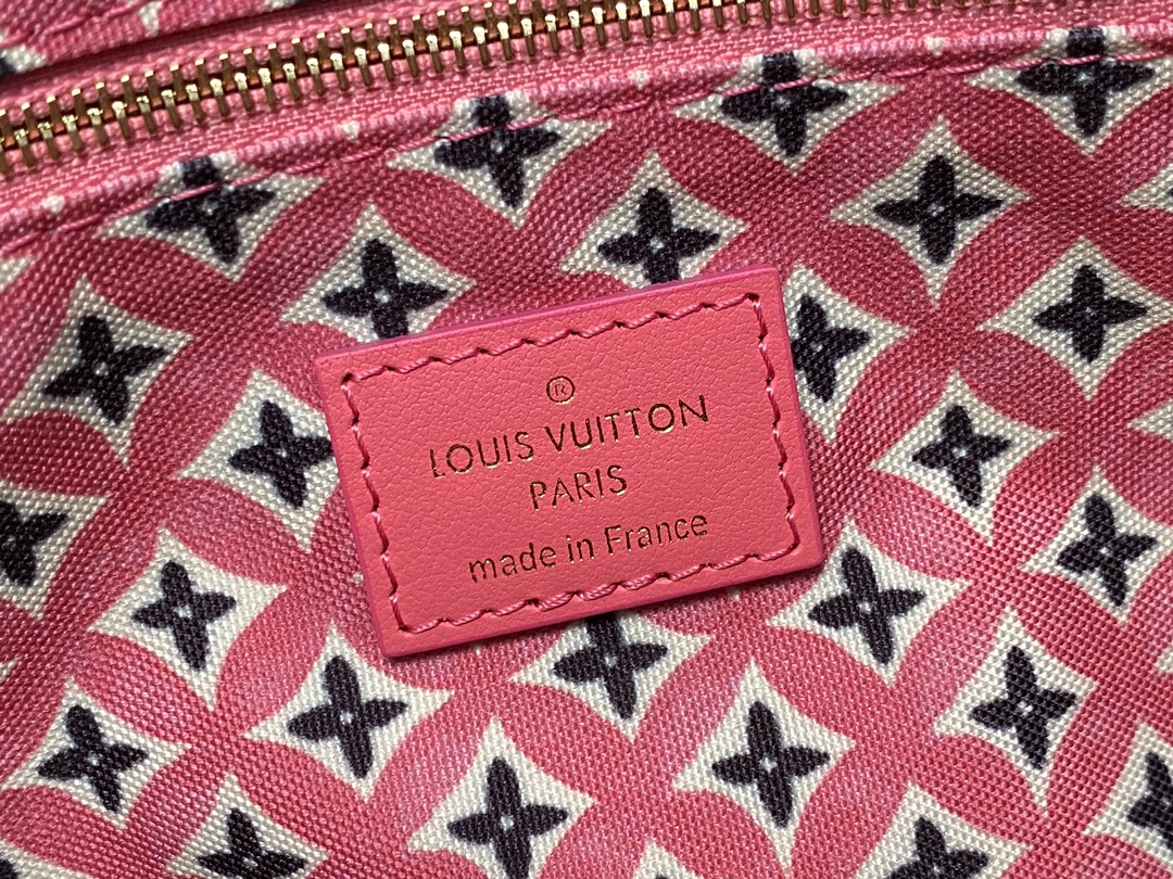 Louis Vuitton M23073 Speedy Bandouliere 25 Monogram Coated Canvas Pink