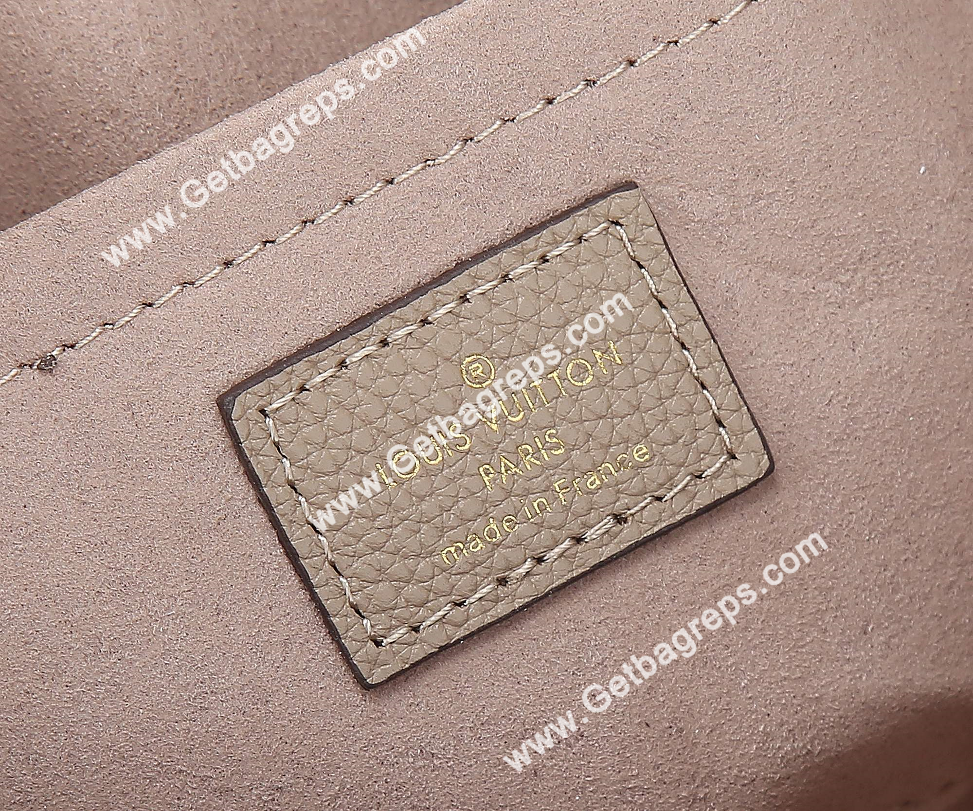 Louis Vuitton M23641 OnTheGo East West Embossed Grained Cowhide Leather Cream