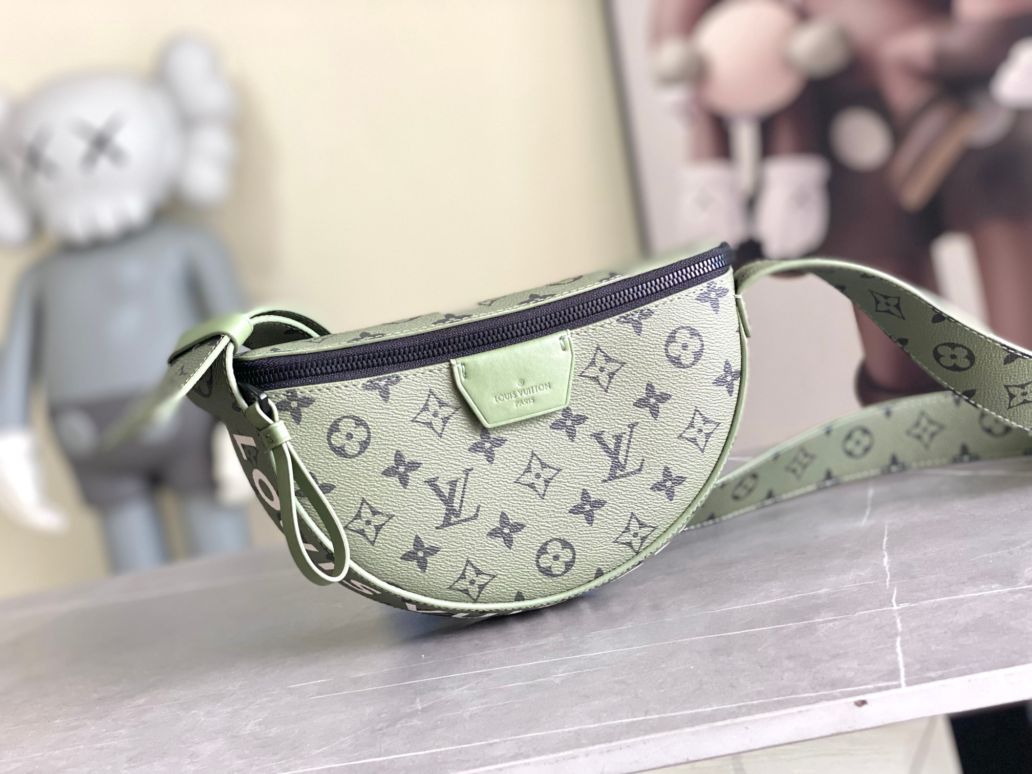 Louis Vuitton M23835 LV Moon Crossbody Monogram Canvas Khaki Green