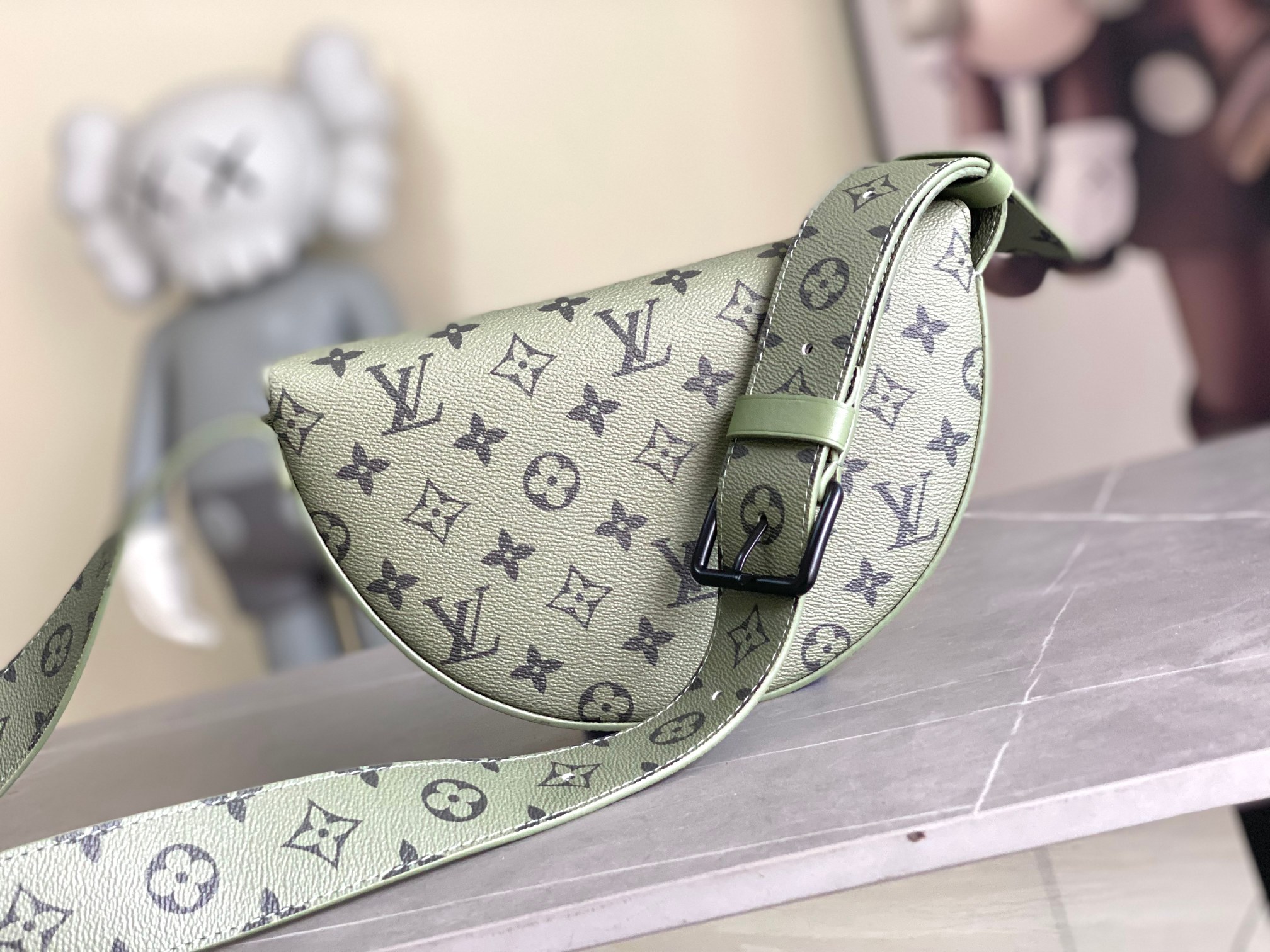 Louis Vuitton M23835 LV Moon Crossbody Monogram Canvas Khaki Green