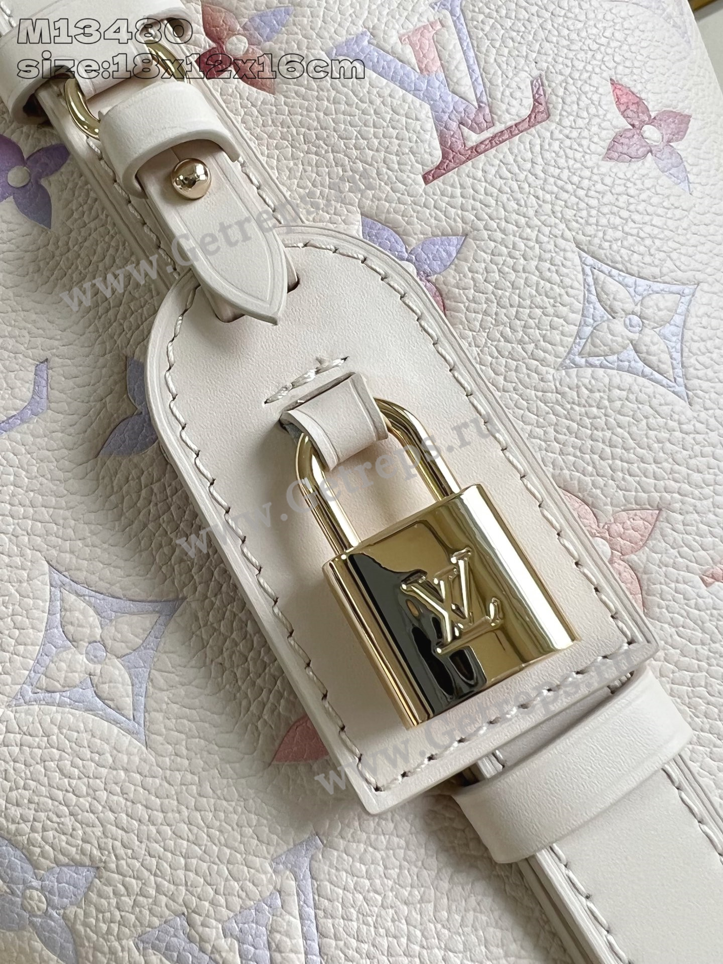 Louis Vuitton M25673 All In BB Embossed grained cowhide leather Dream Beige