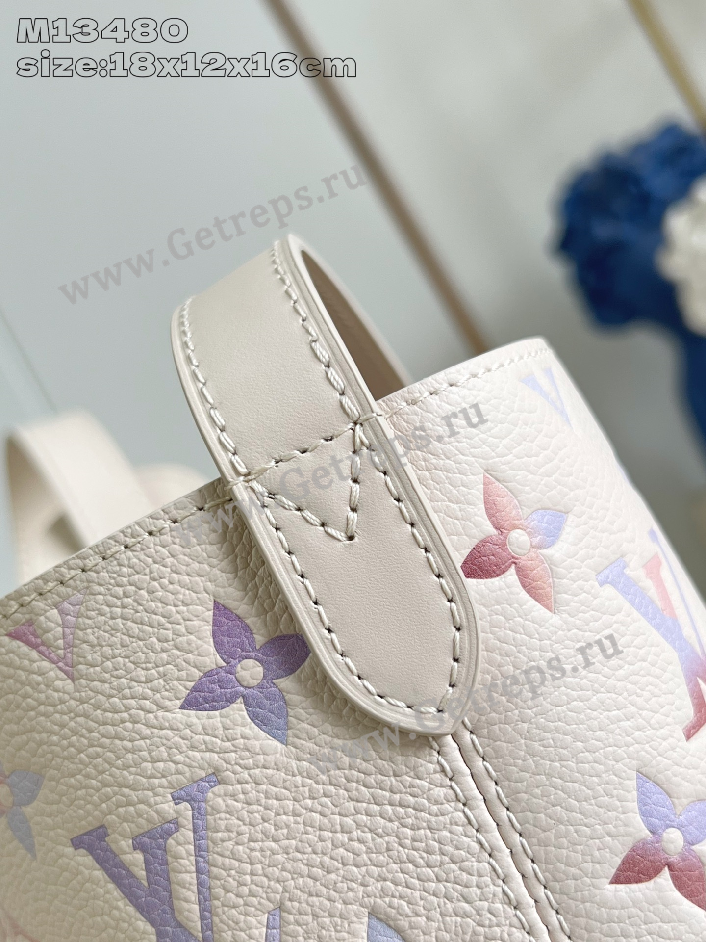 Louis Vuitton M25673 All In BB Embossed grained cowhide leather Dream Beige