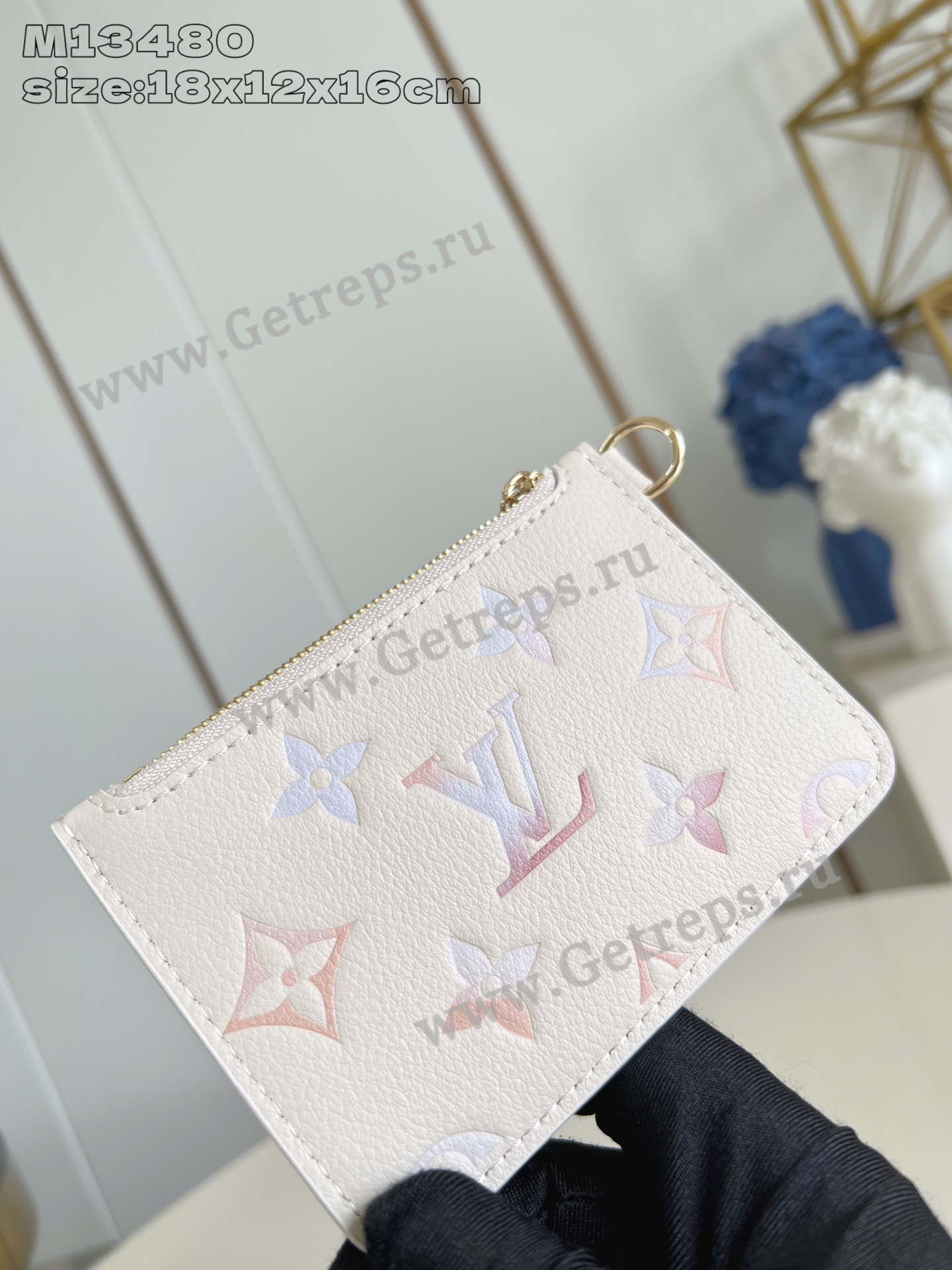 Louis Vuitton M25673 All In BB Embossed grained cowhide leather Dream Beige