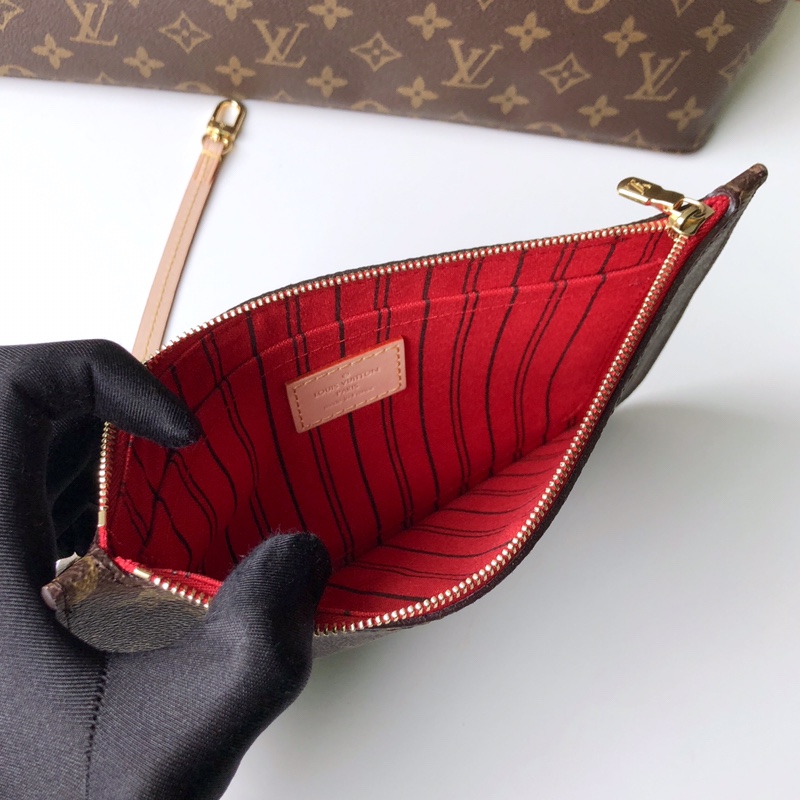 Louis Vuitton M41180 Neverfull GM Monogram Coated Canvas Cherry