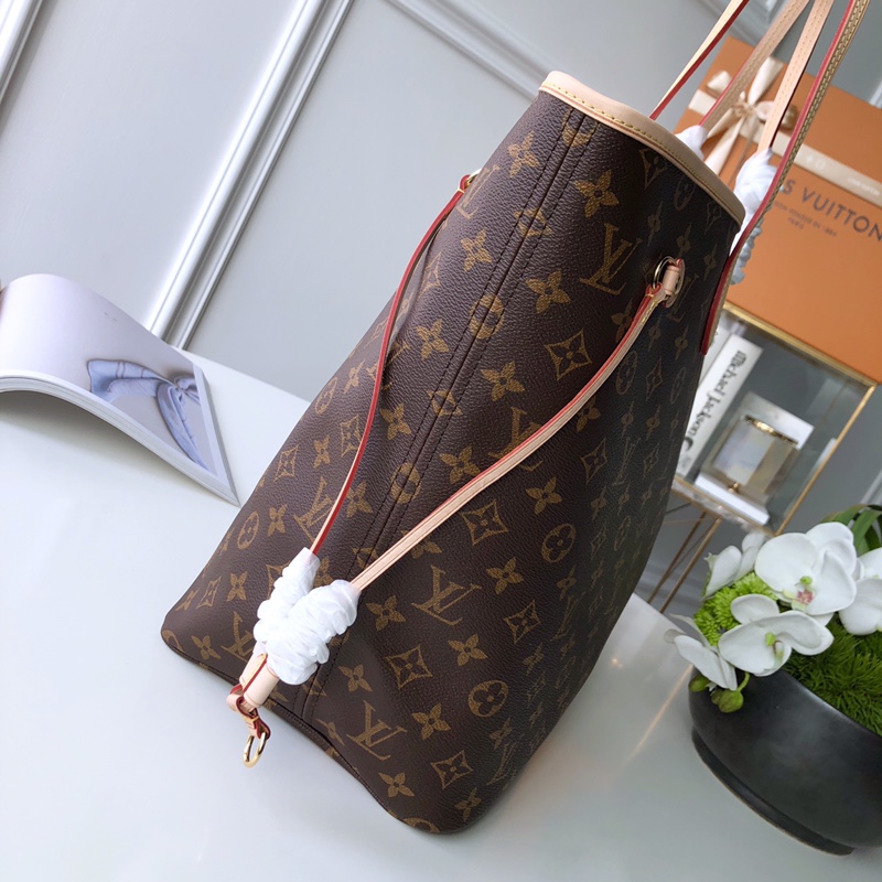 Louis Vuitton M41180 Neverfull GM Monogram Coated Canvas Cherry