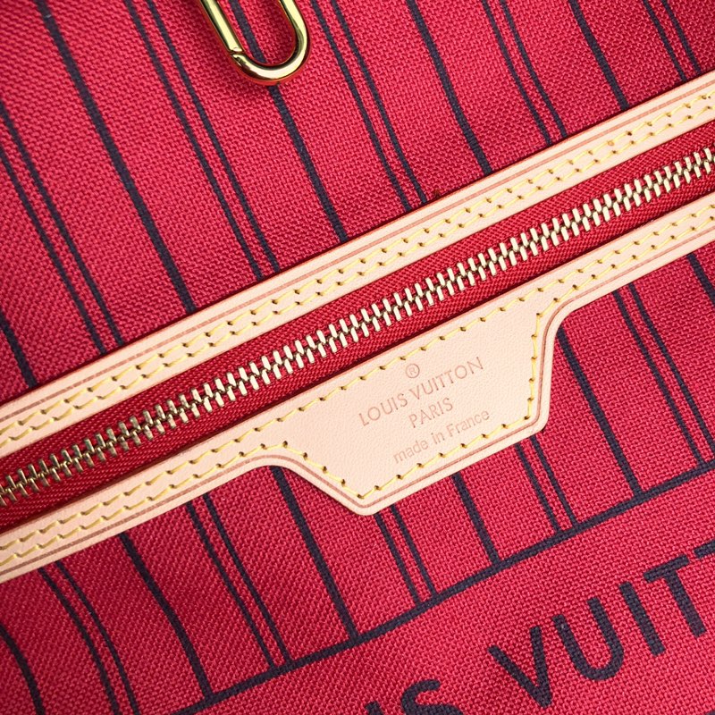 Louis Vuitton M41180 Neverfull GM Monogram Coated Canvas Cherry