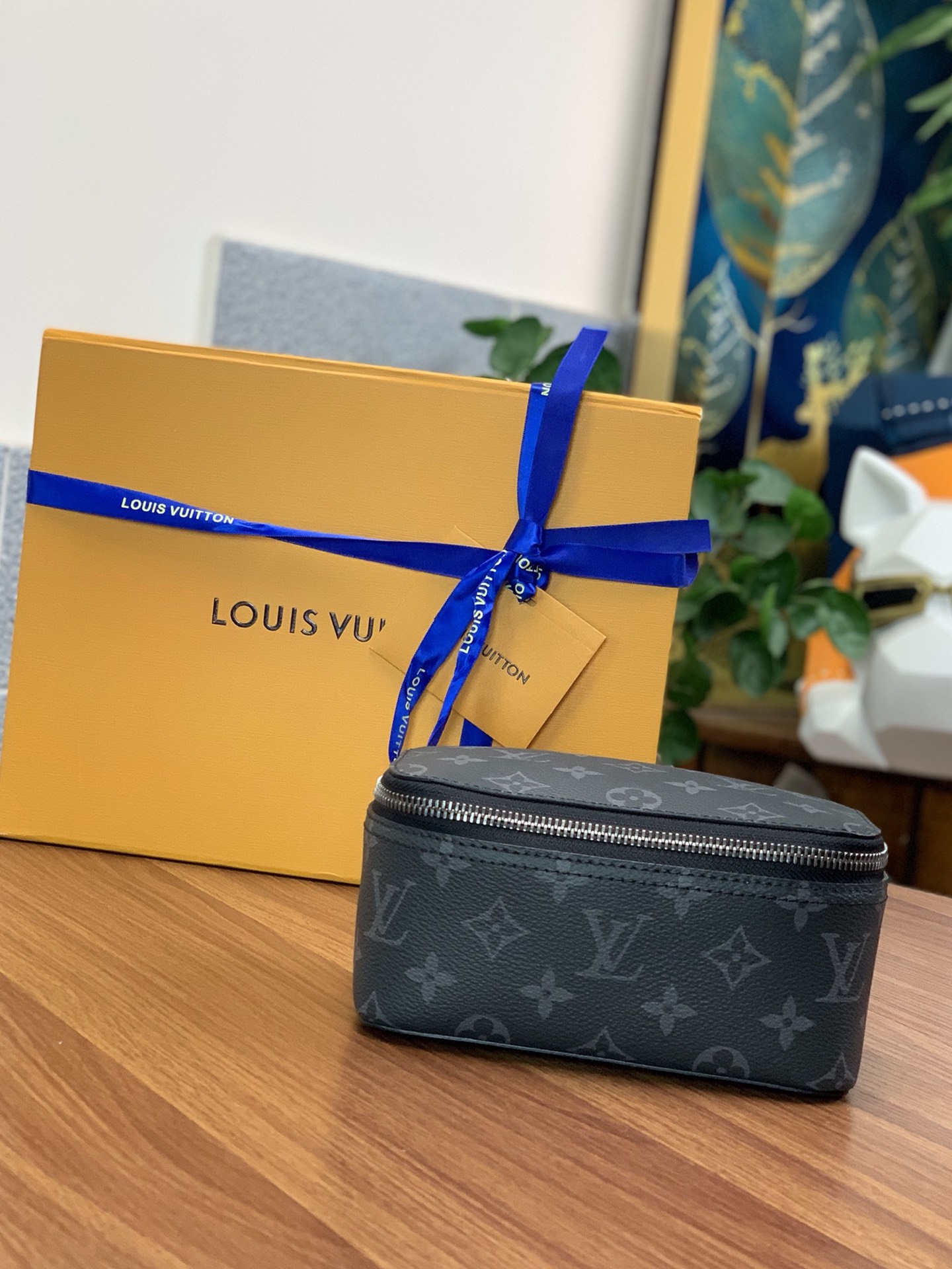 Louis Vuitton M44697 Packing Cube PM Monogram Eclipse Coated Canvas