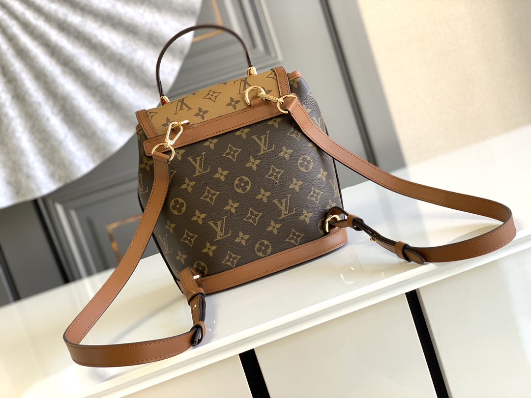 Louis Vuitton M45142 Dauphine Backpack PM Monogram Reverse