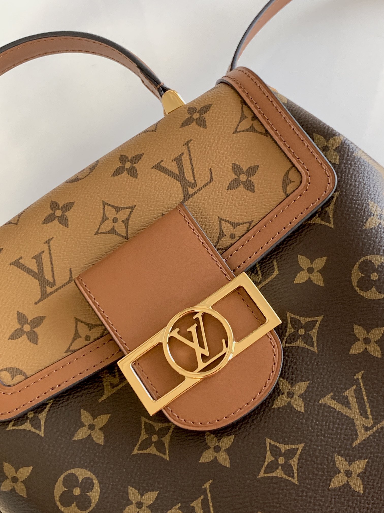 Louis Vuitton M45142 Dauphine Backpack PM Monogram Reverse